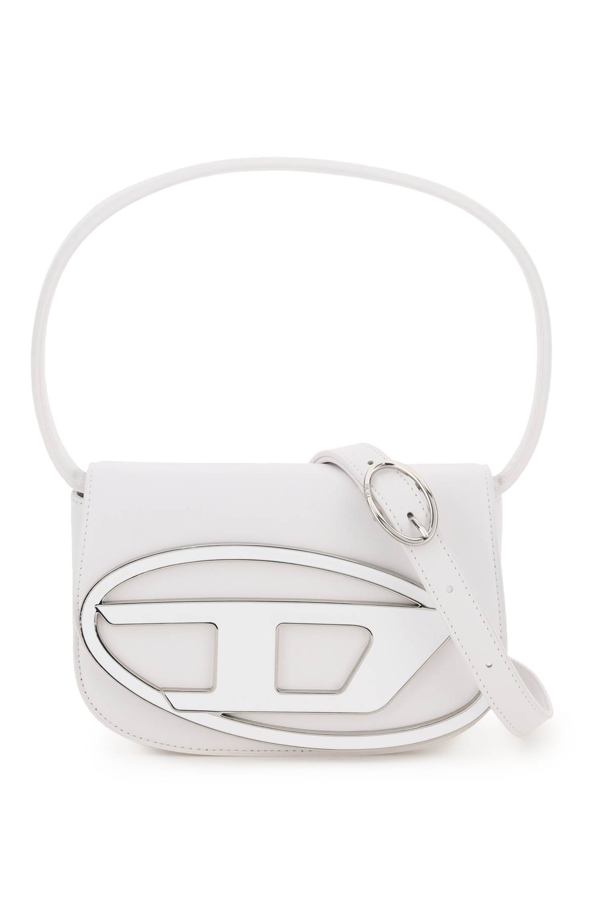 Shop Diesel D Logo Shoulder Bag In White