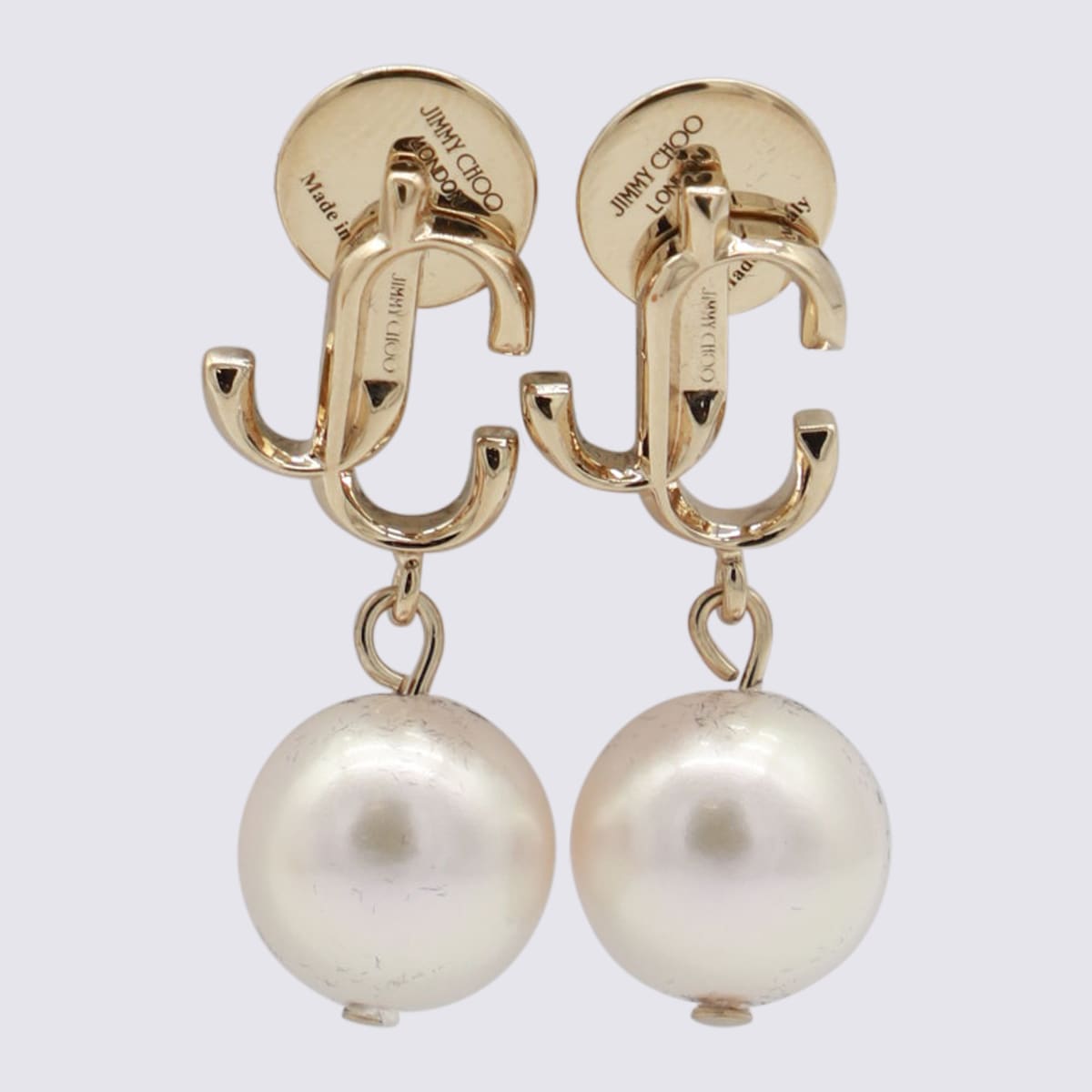 Gold Tone Brass Earrings