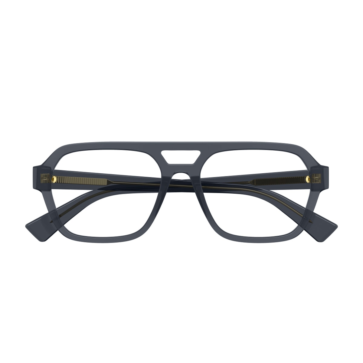 Bottega Veneta Bv1336oa Linea New Classic 003 Grey Transparent Glasses In Black