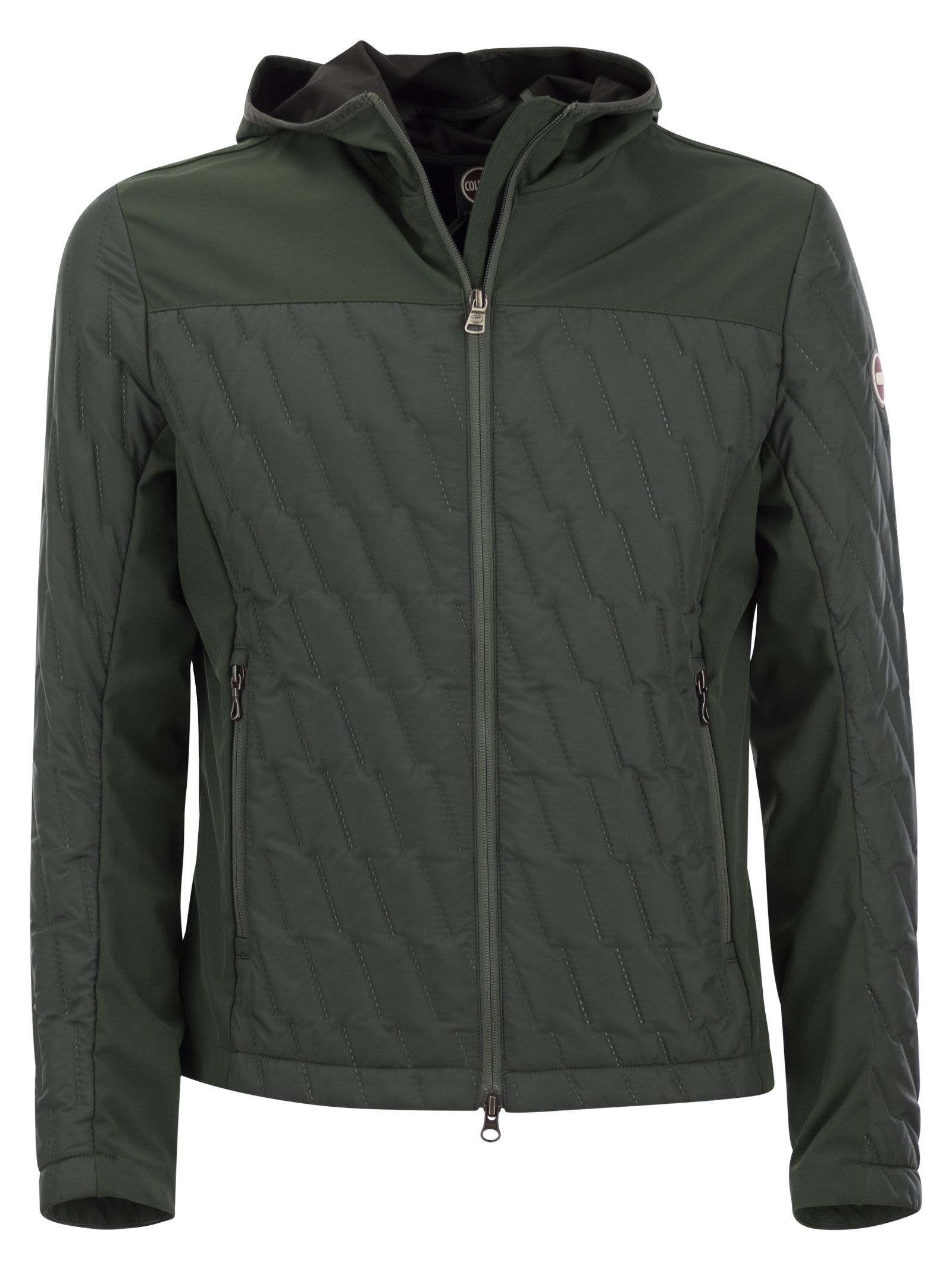 Shop Colmar Padded Jacket With Ultrasonic Seams In Olive Green