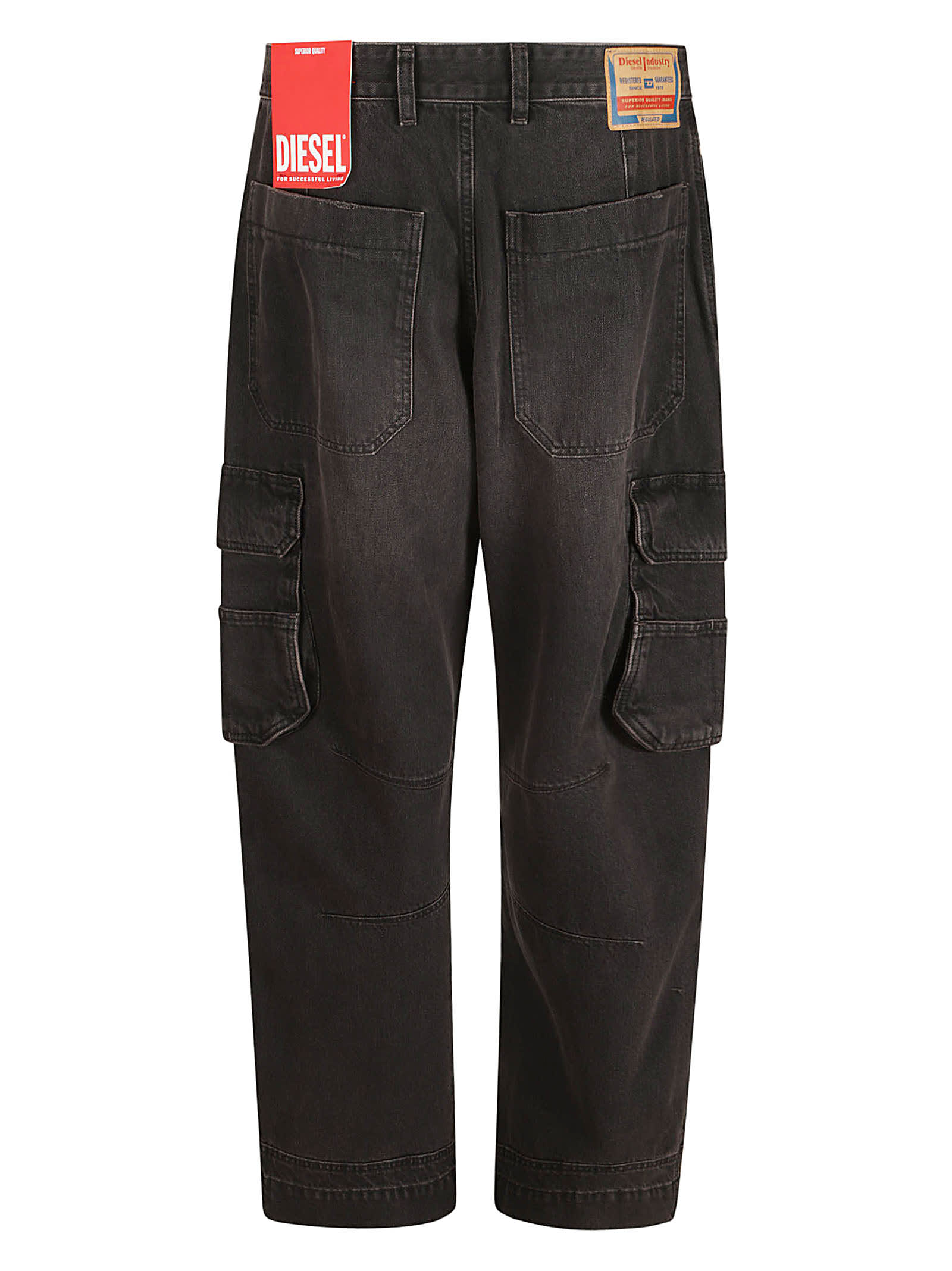 Shop Diesel Cargo Jeans In Non Definito