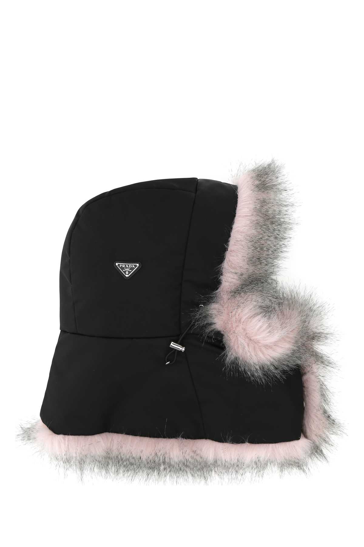 Shop Prada Black Re-nylon Hat In F0bn9
