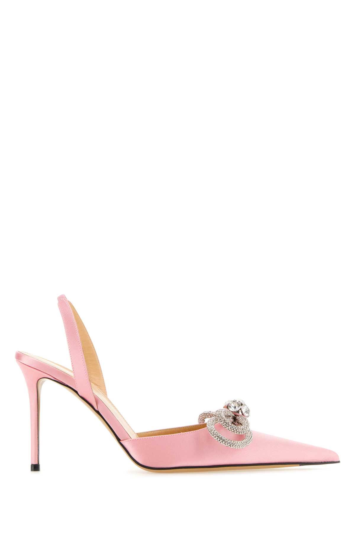 Mach & Mach Pink Satin Pumps