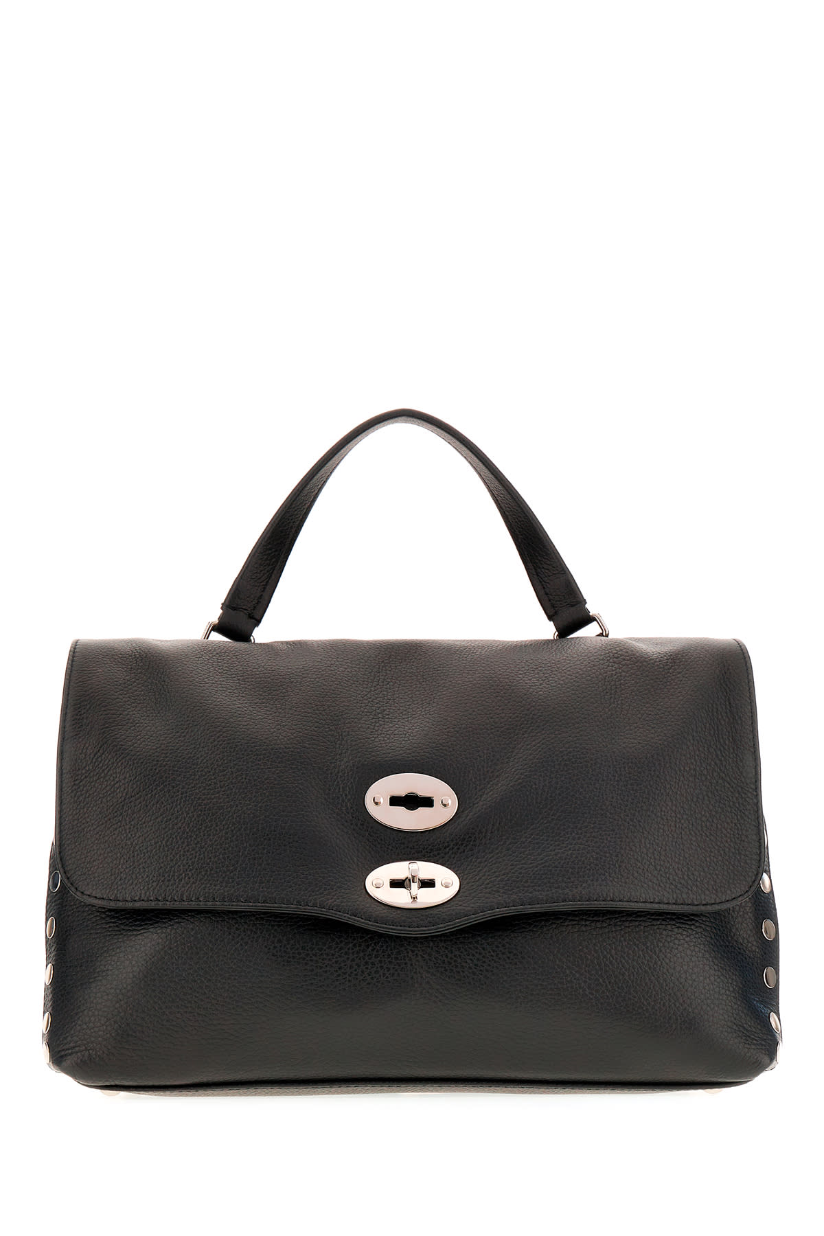 Zanellato Black Postina Medium Handbag In Z0001