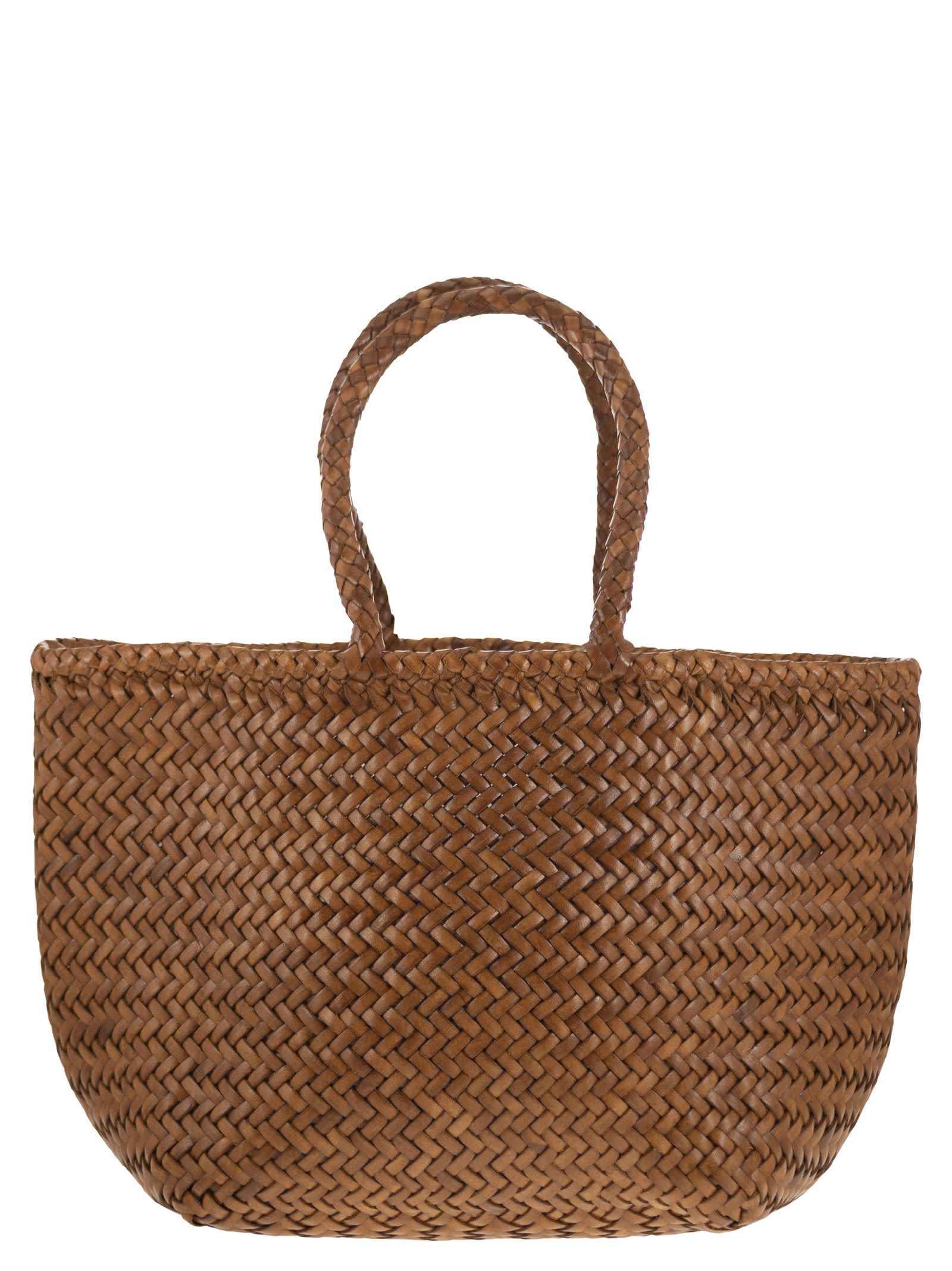 Grace Basket Small - Woven Leather Bag