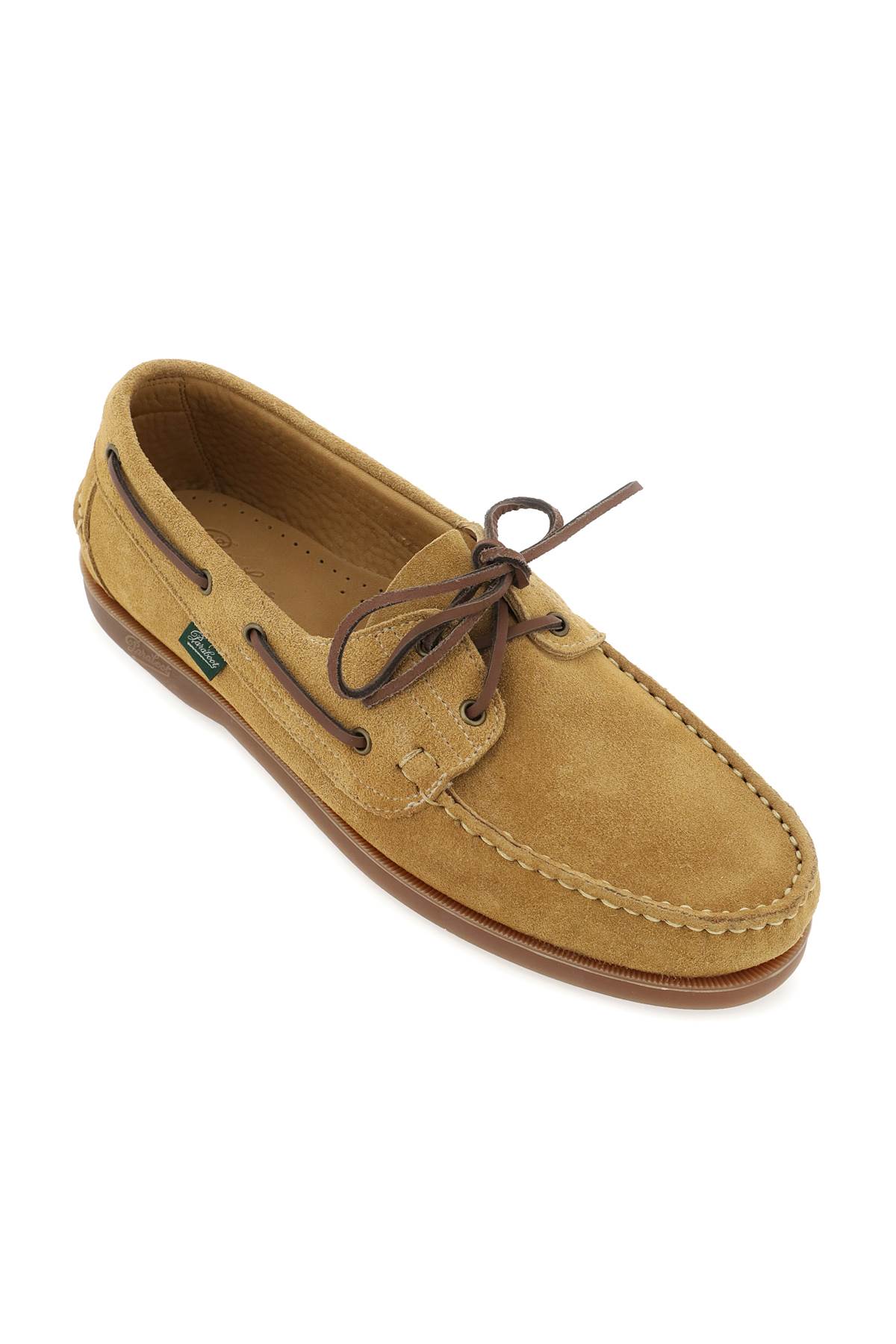 Paraboot Brown Leather Barth Loafers In Miel Vel Fauve