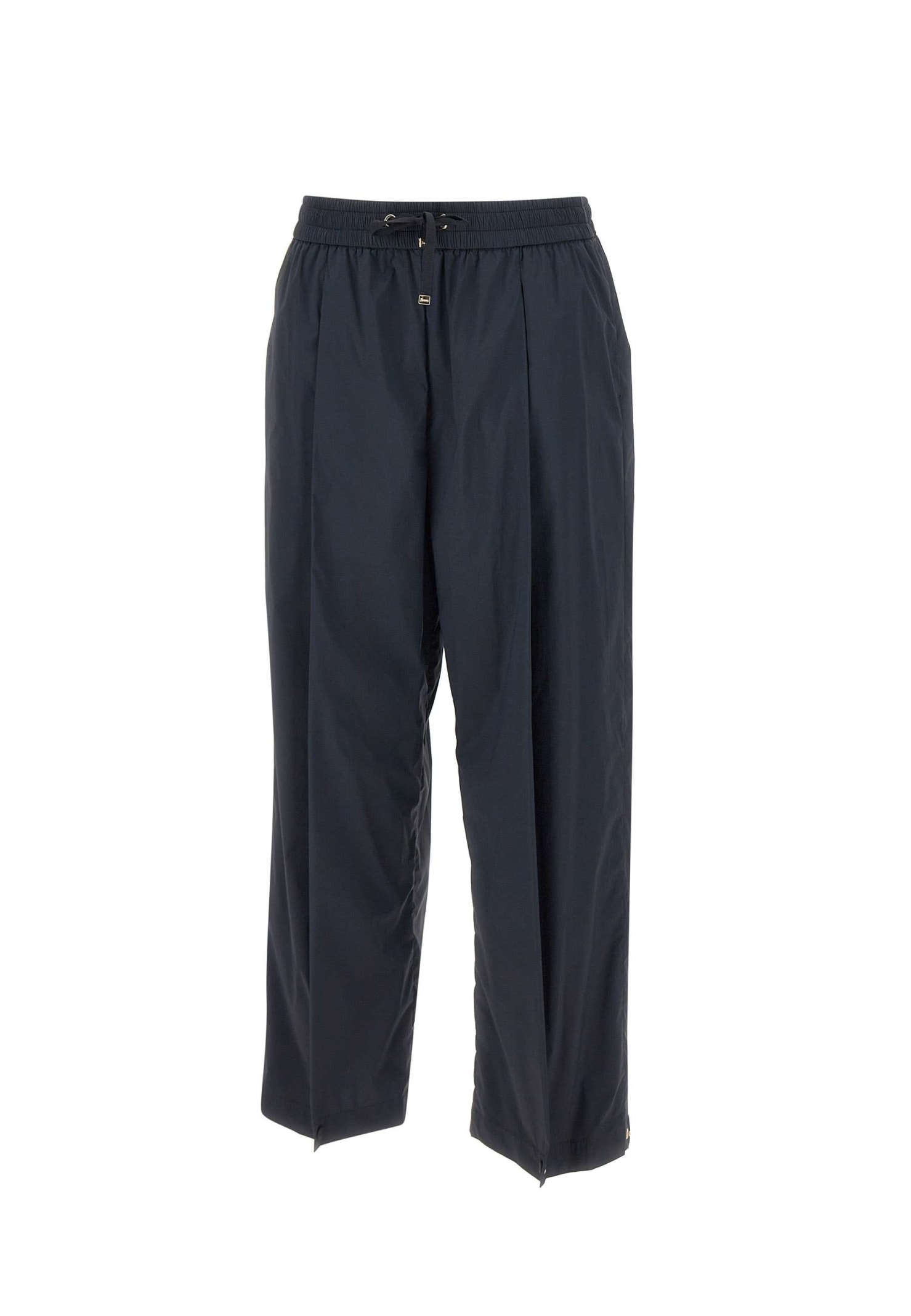 Herno Stretch Nylon Trousers In Black