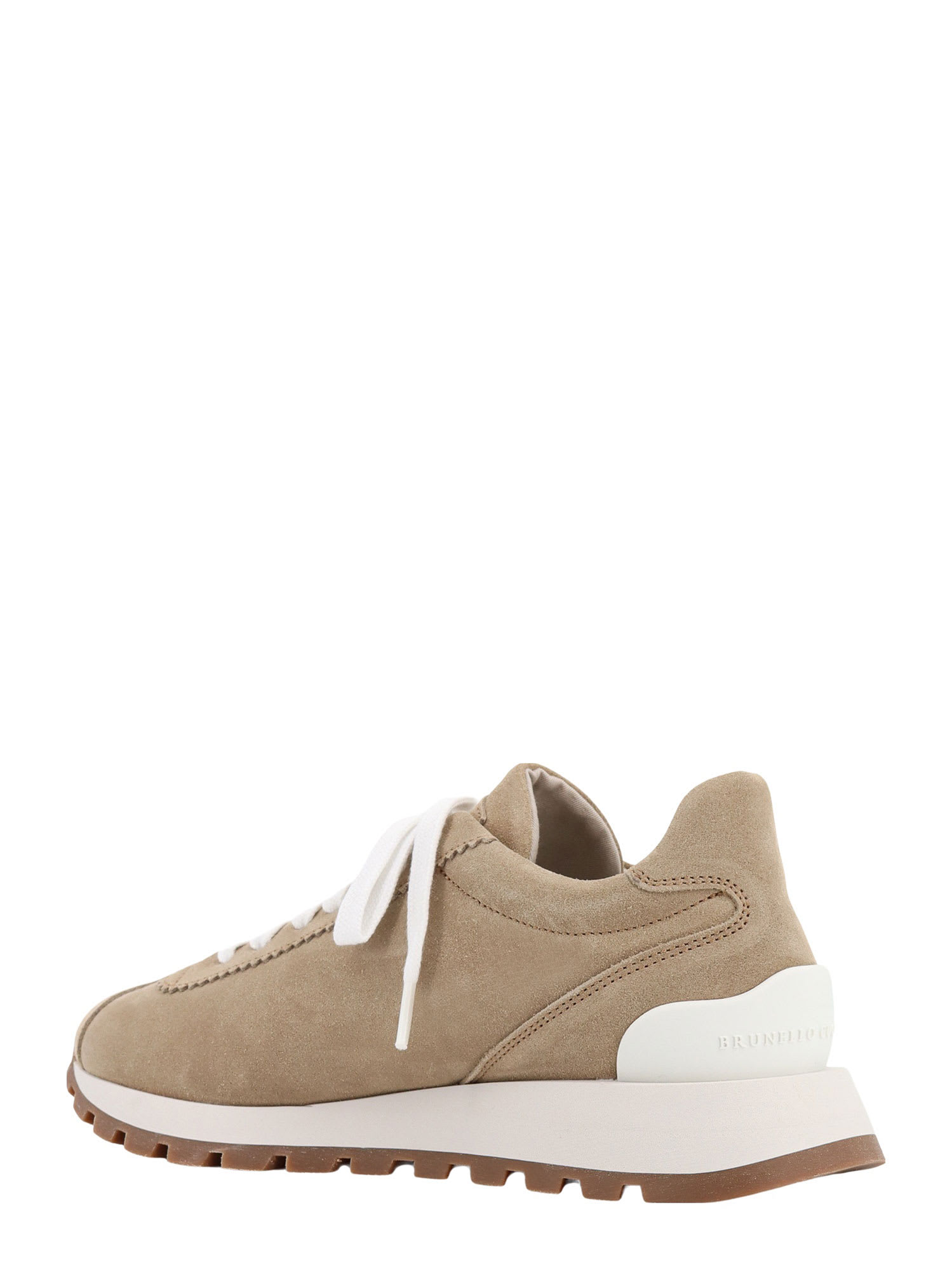 Shop Brunello Cucinelli Sneakers In Beige