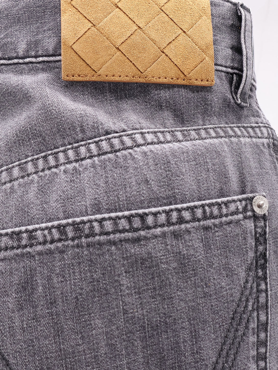 Bottega Veneta Women Black Washed Palazzo Denim Jeans In Black