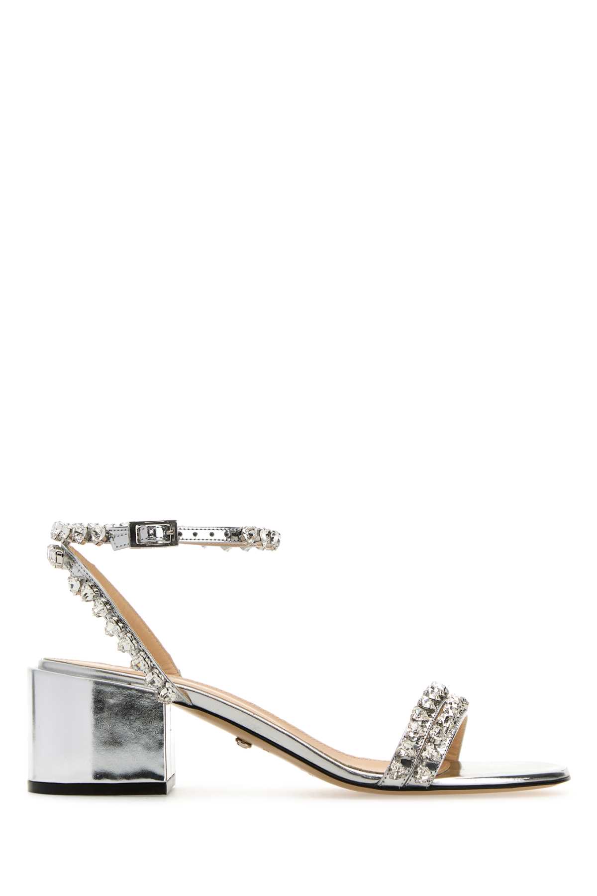 Silver Leather Audrey Sandals
