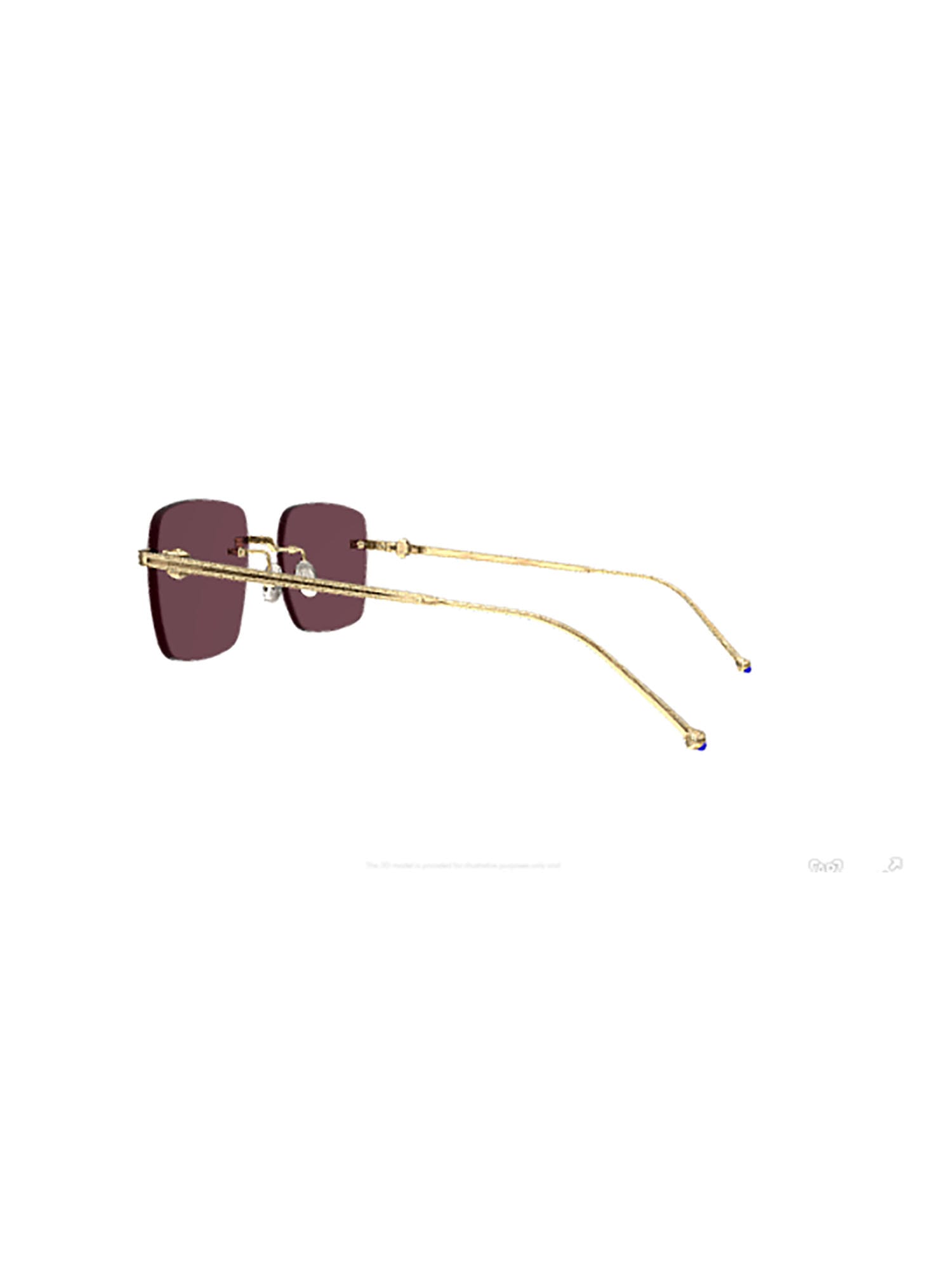 Shop Cartier Ct0403s Sunglasses In 003 Gold Gold Red