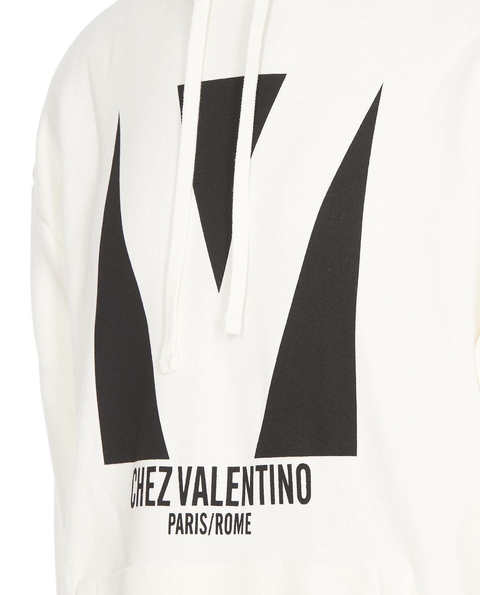 Valentino Garavani White Cotton Sweatshirt In White