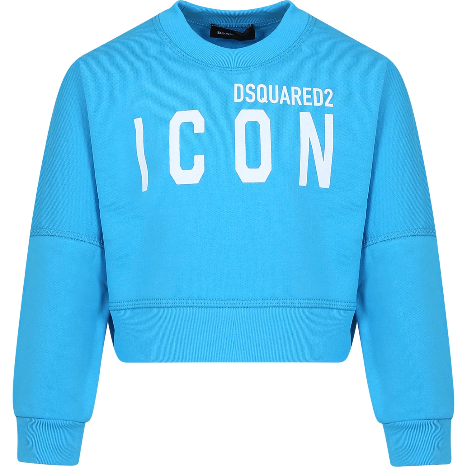 Dsquared2 Kids' Light Blue Sweat-shirt For Boy With Logo