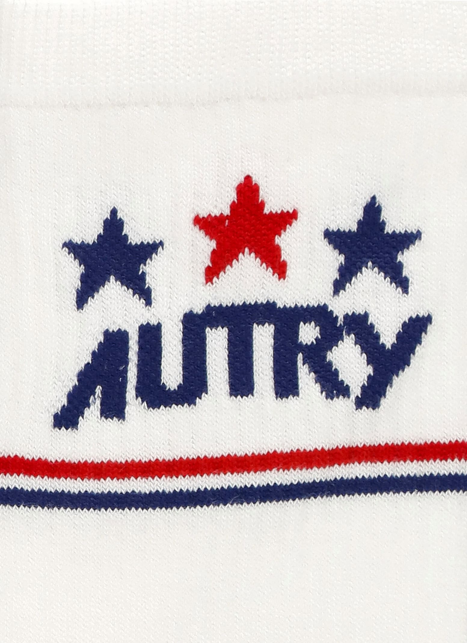 Shop Autry Cotton Socks In Wht/star