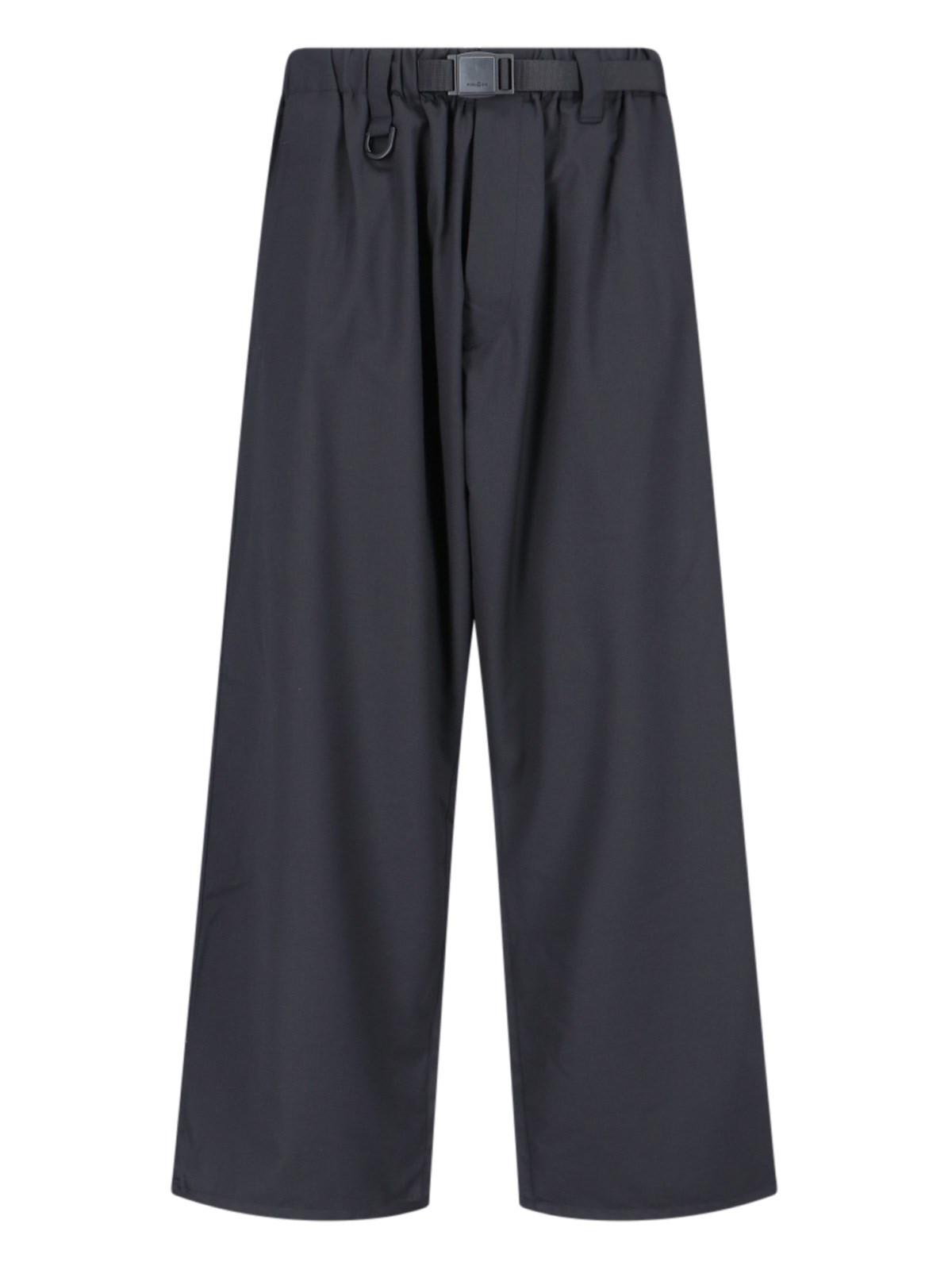 Shop Y-3 Wide Belted Pants