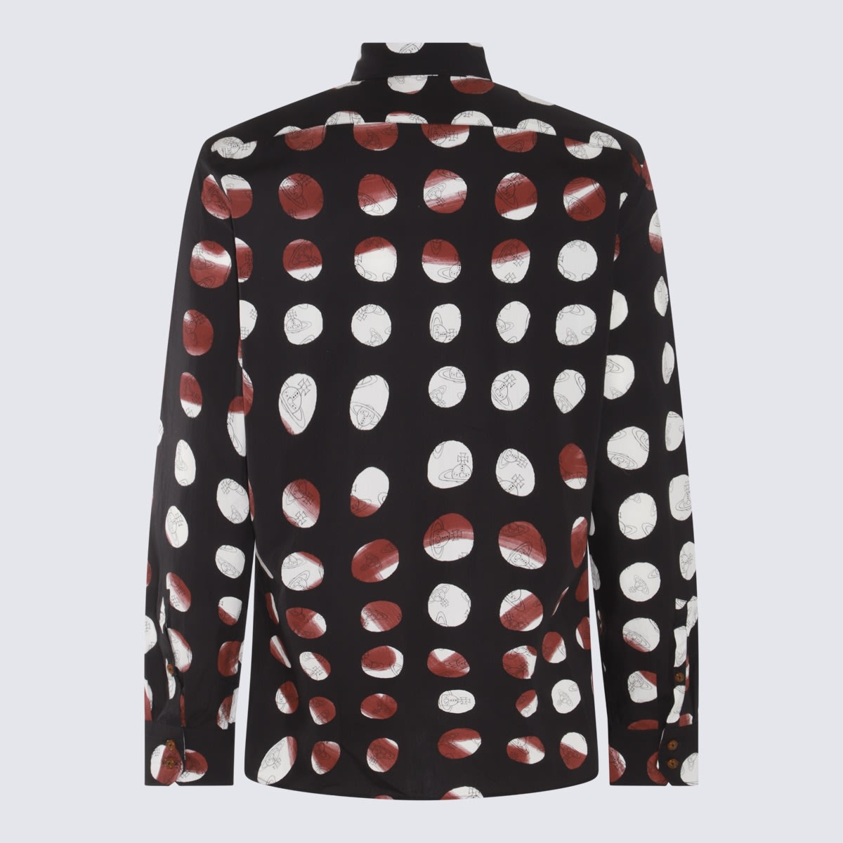 Shop Vivienne Westwood Black Multicolour Cotton Shirt In Red