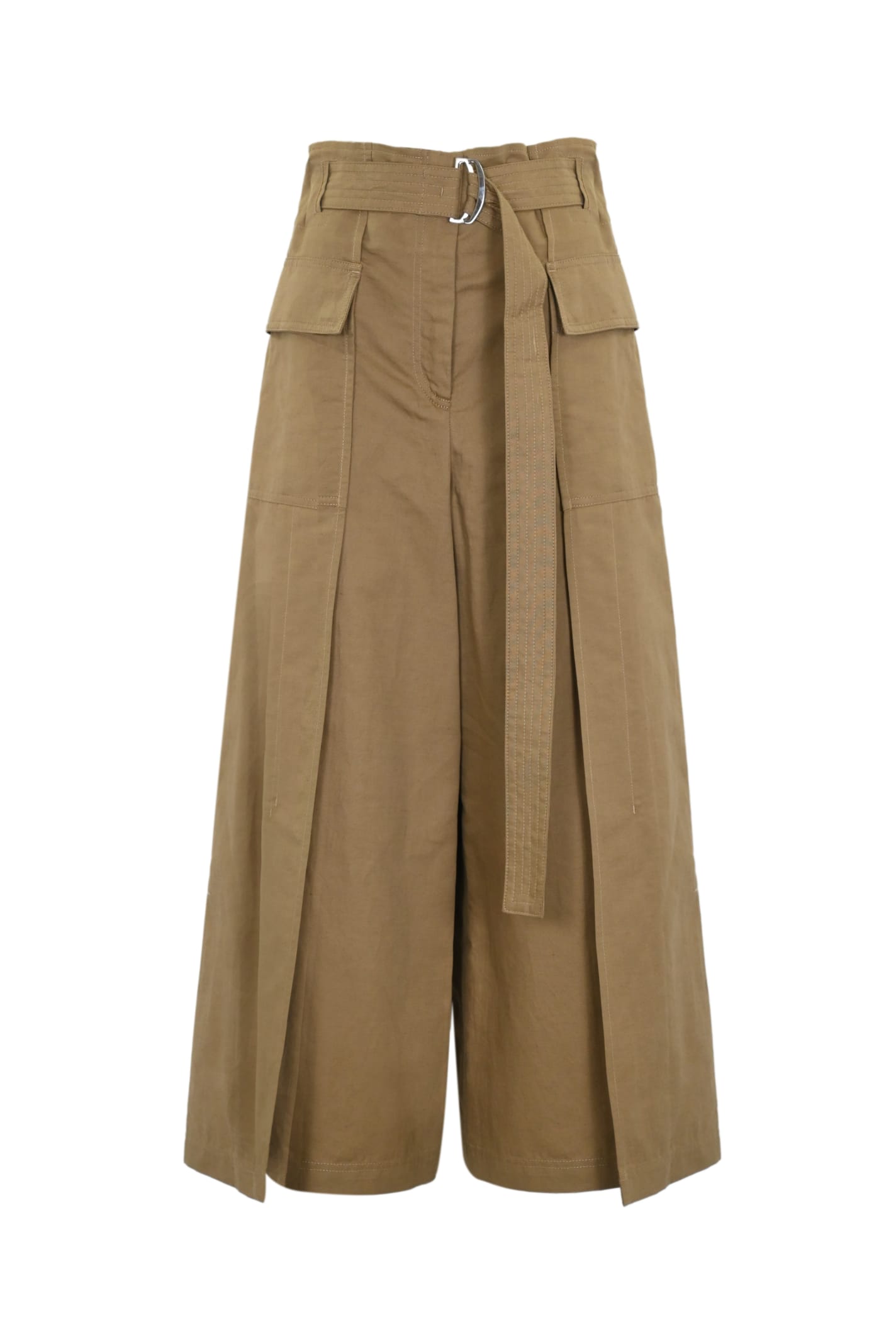 pinide Trousers In Linen And Cotton
