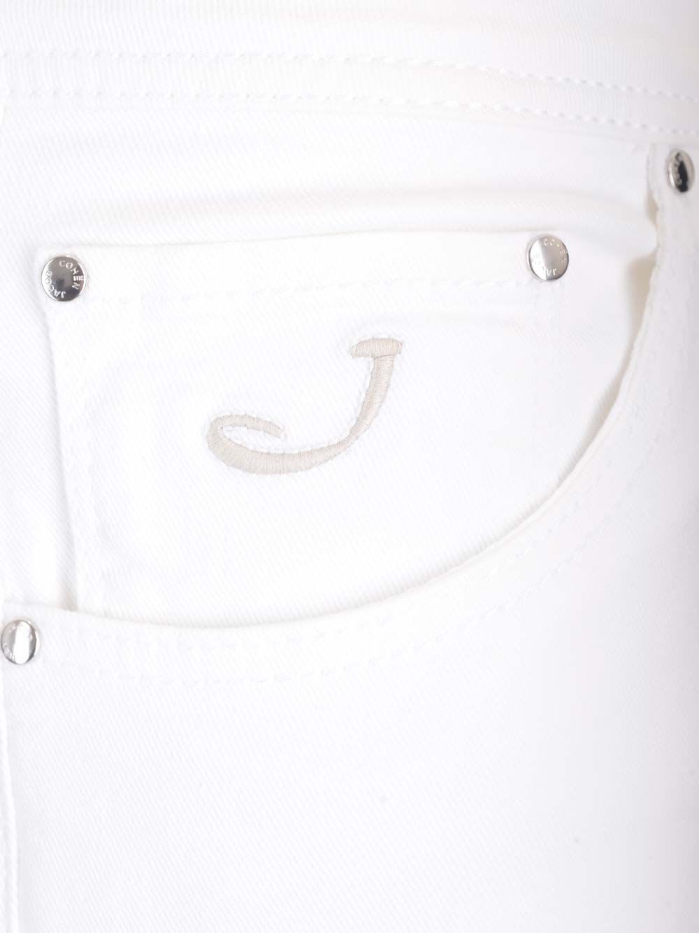 Shop Jacob Cohen Slim Fit Bull Denim Jeans In White