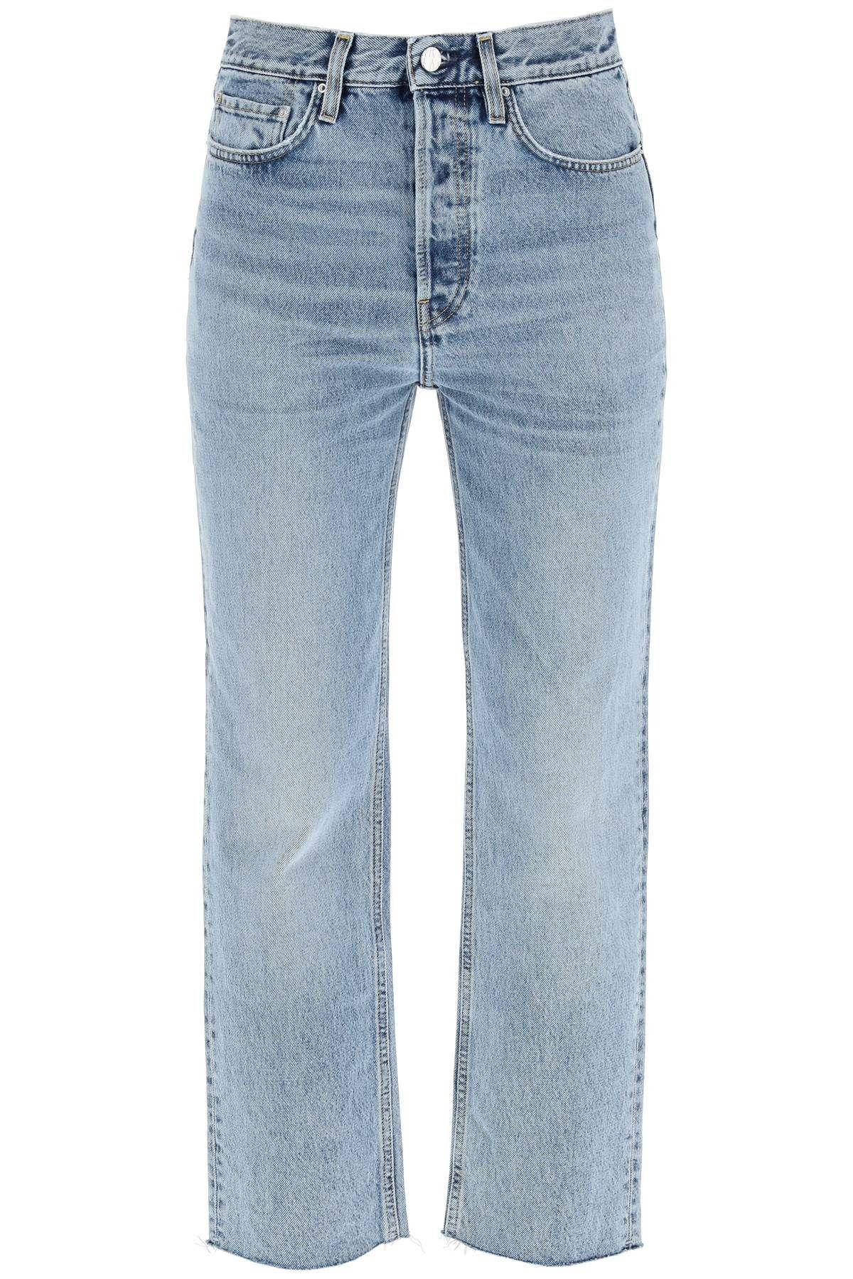 Totême Toteme Woman Jeans Blue Size 28w-30l Organic Cotton In Clear Blue