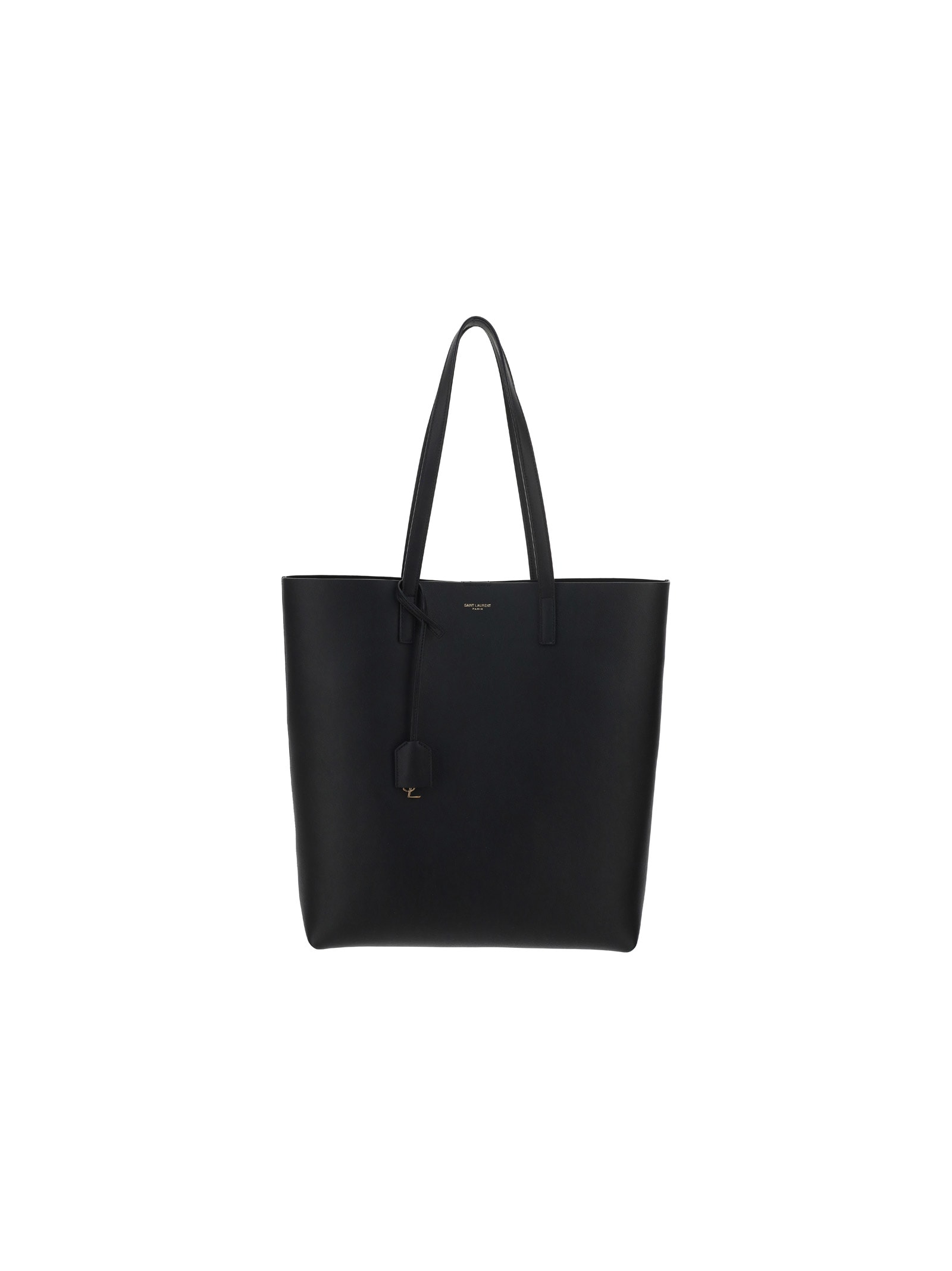 Saint Laurent Ysl Toy Shopping Tote Bag In Nero