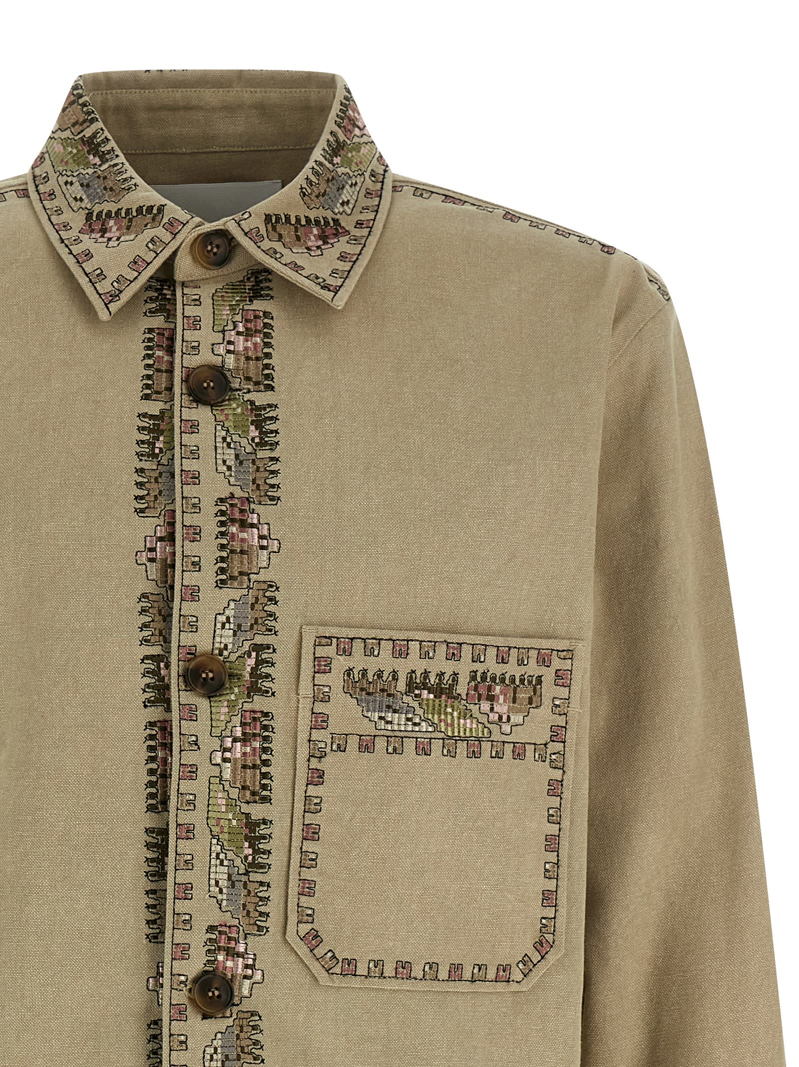 Isabel Marant Rudy Overshirt In Brown