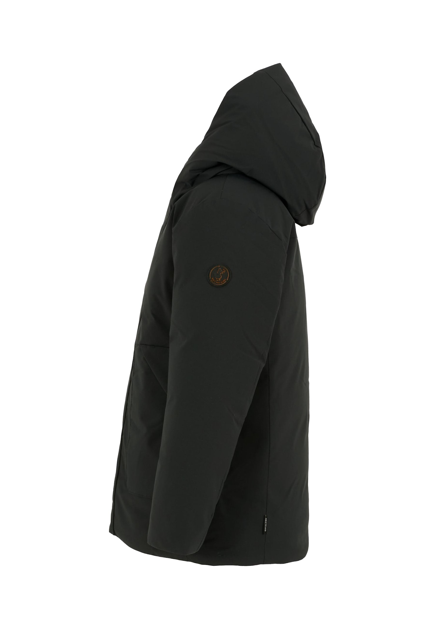 Save The Duck Logo-patch Hooded Padded Jacket In Multi