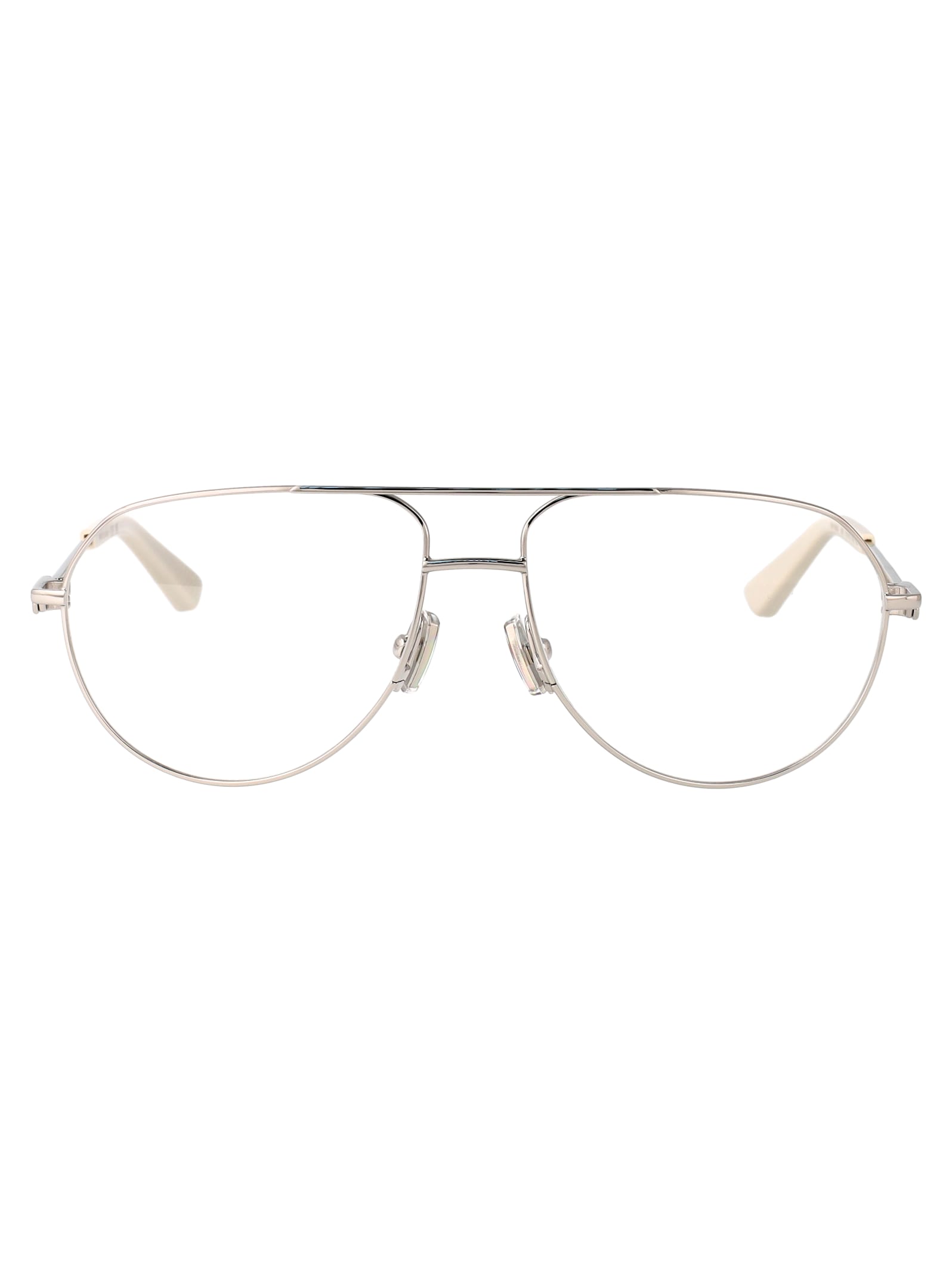 Bottega Veneta Bv1302o Glasses In Silver