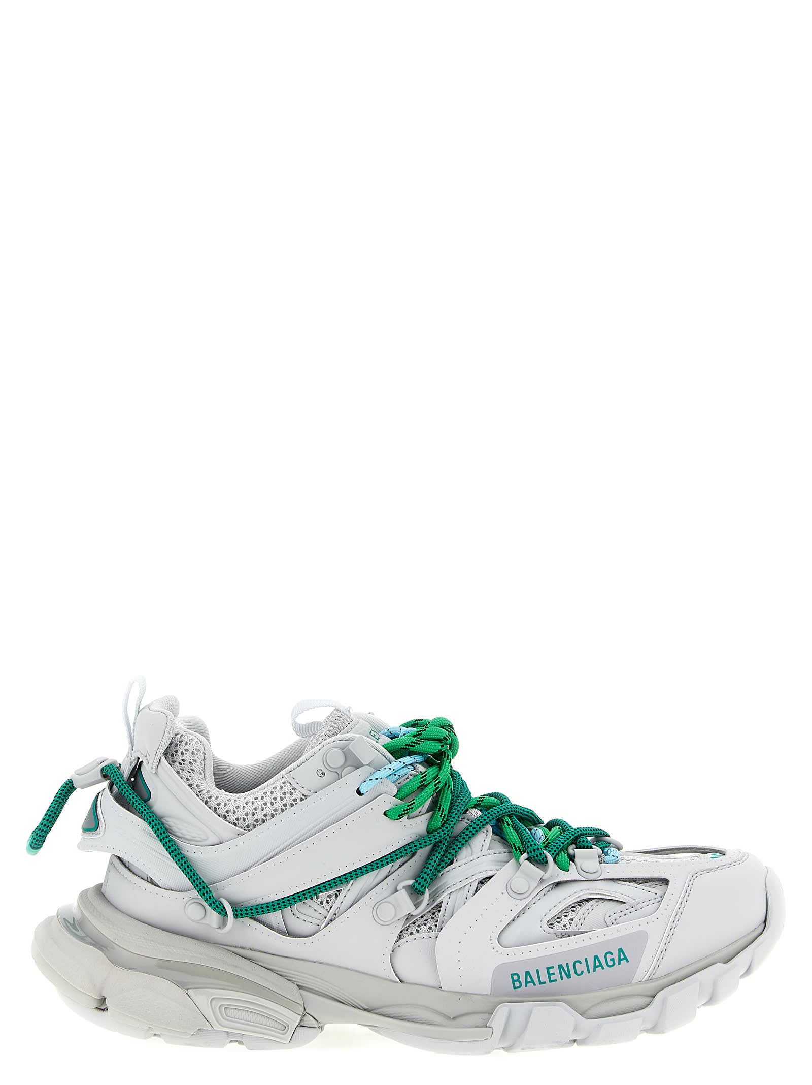 Balenciaga Track Trail Laces Sneakers In Gray