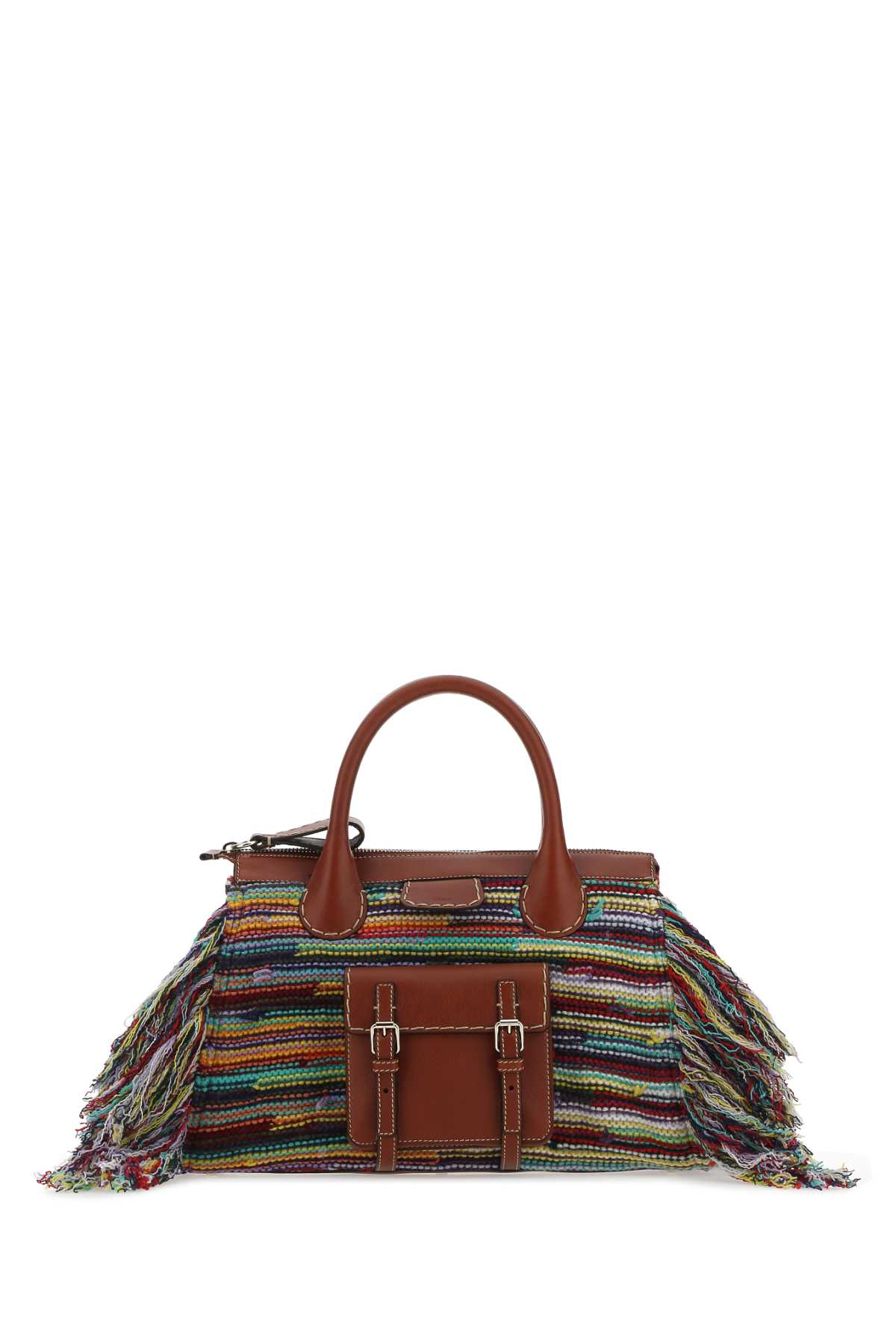 Chloé Multicolor Leather And Cashmere Medium Edith Handbag