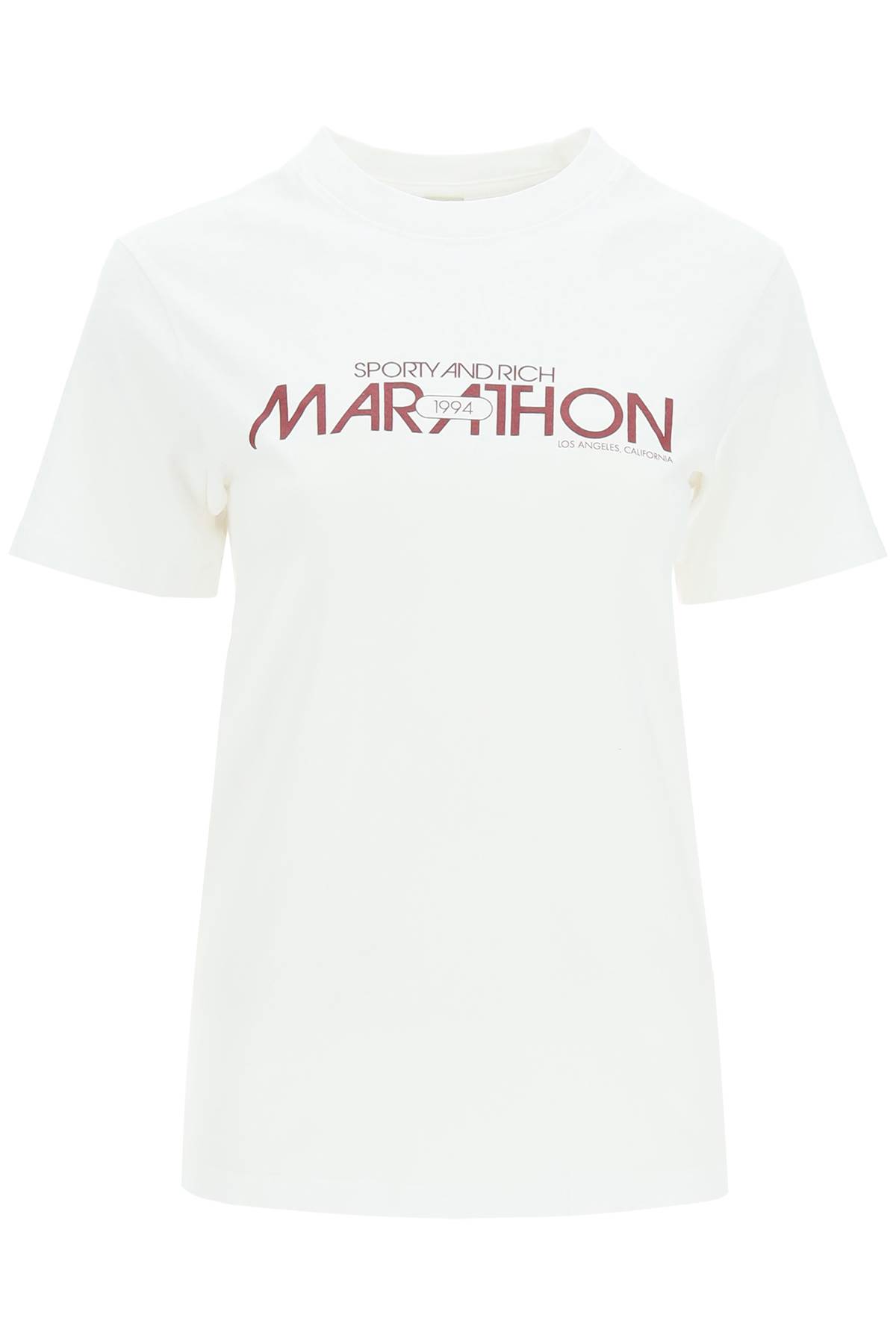 Sporty &amp; Rich Marathon T-shirt In White (white)