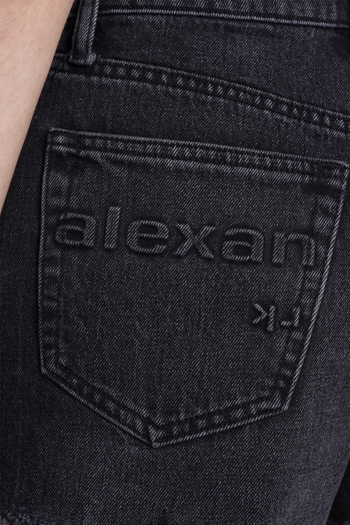 Shop Alexander Wang Shorts In Black Cotton