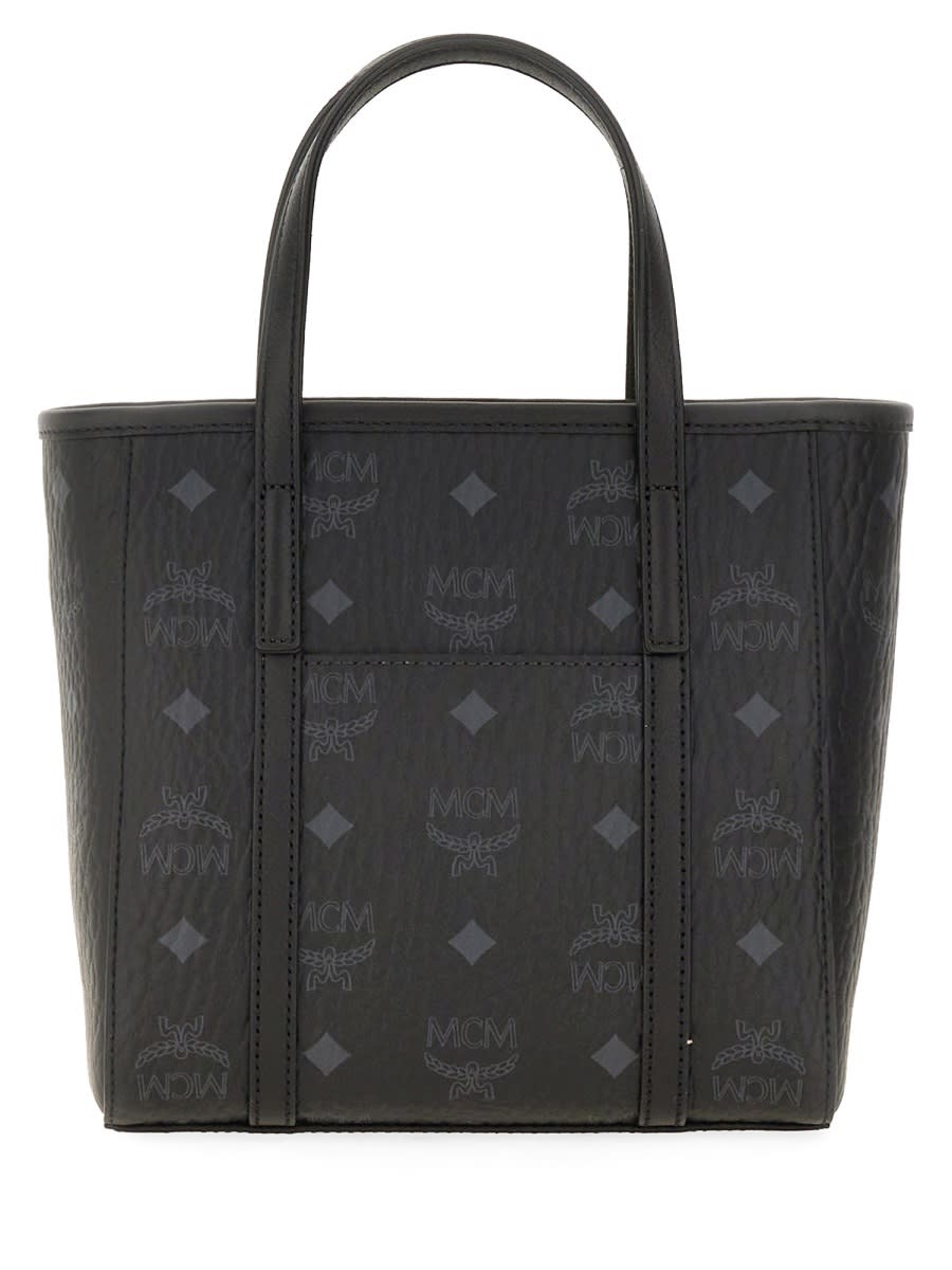 Mcm Toni Mini Shopper Bag In Black