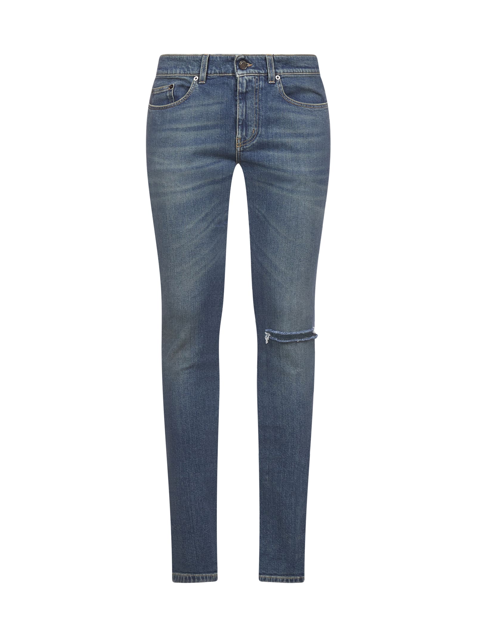 Saint Laurent Jeans In Deep Vintage Blue | ModeSens