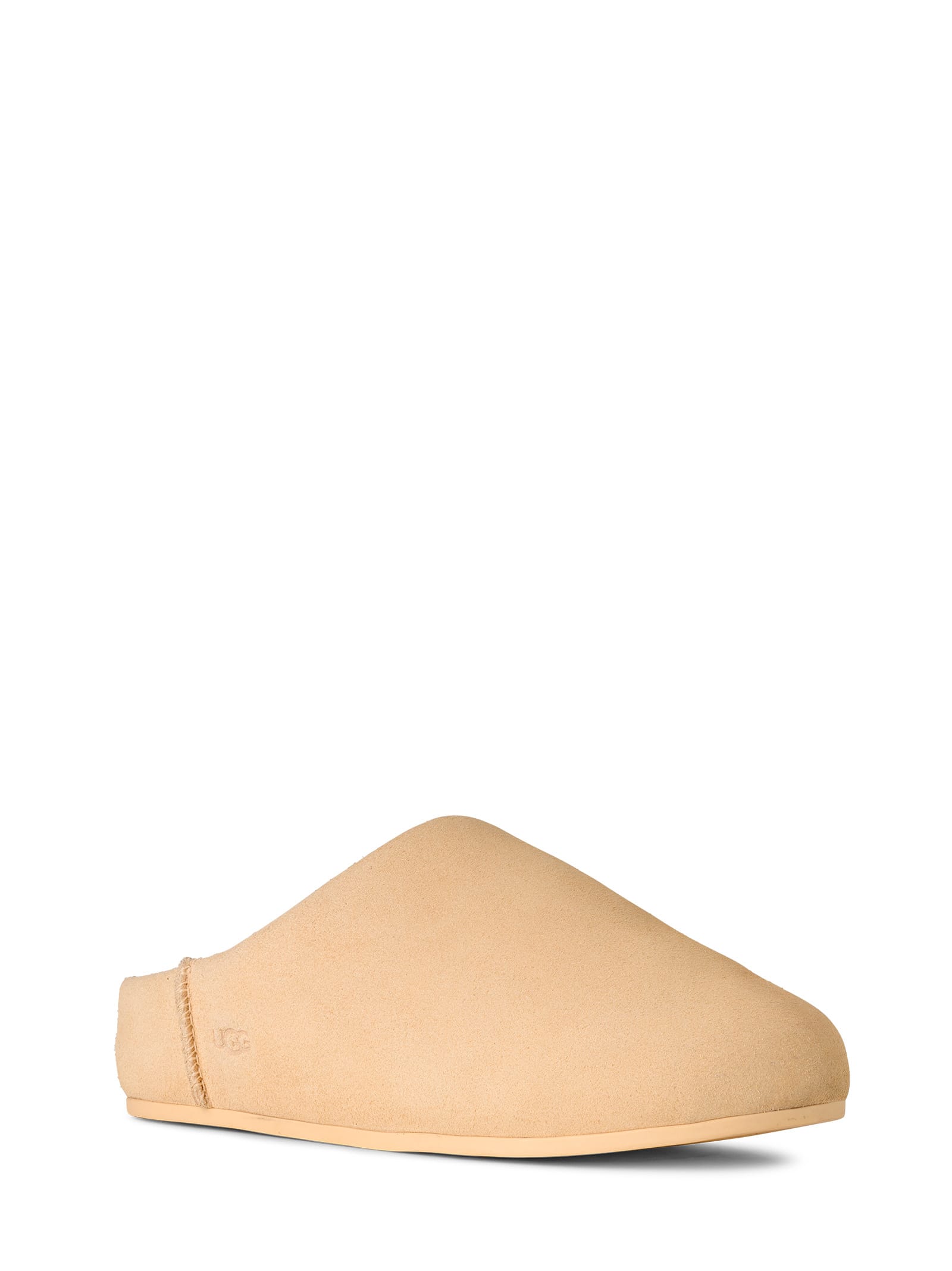 Ugg Elea Slip-on Cream Leather Slippers In Yellow