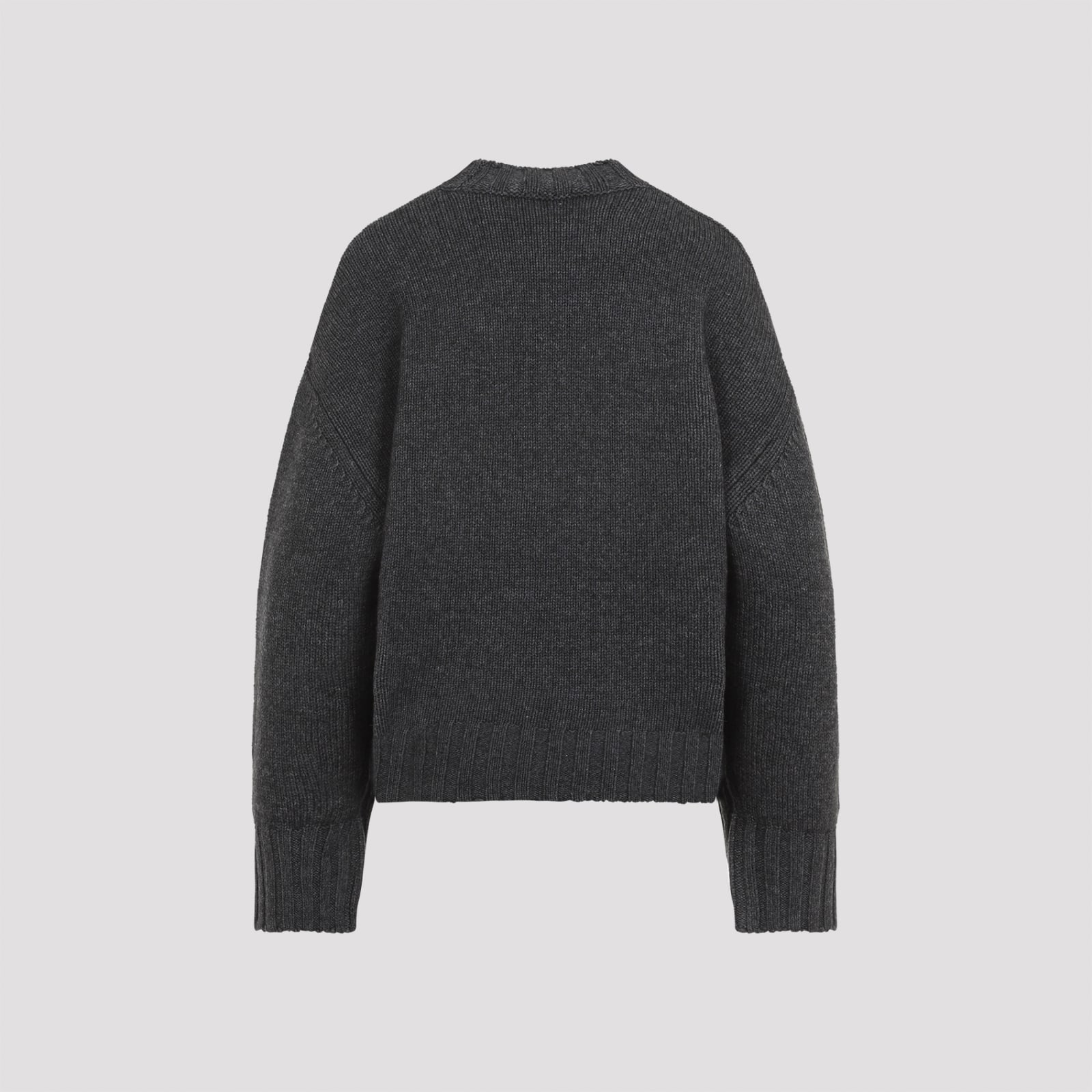 Shop Attico Wool Pullover In Grey