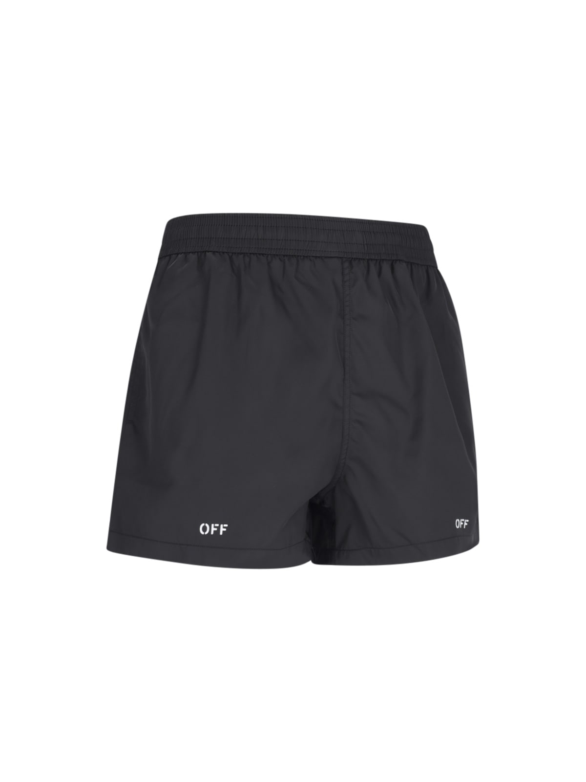 Shop Off-white Track Shorts In Black
