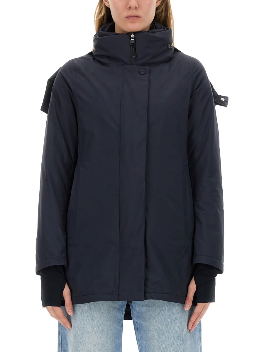 Shop Herno Goretex Jacket In Blue