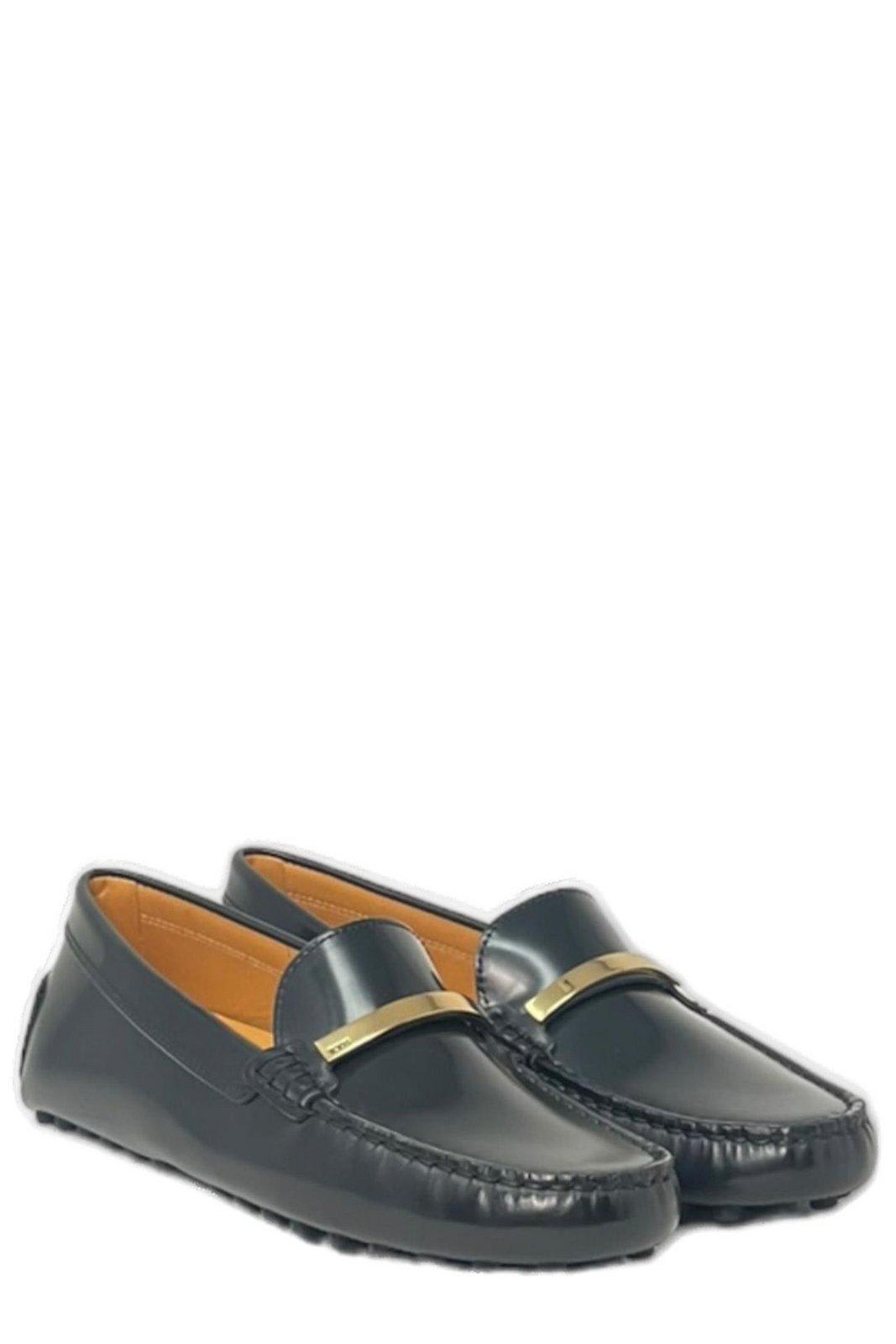 Shop Tod's Gommino Driving Loafers In Grafite