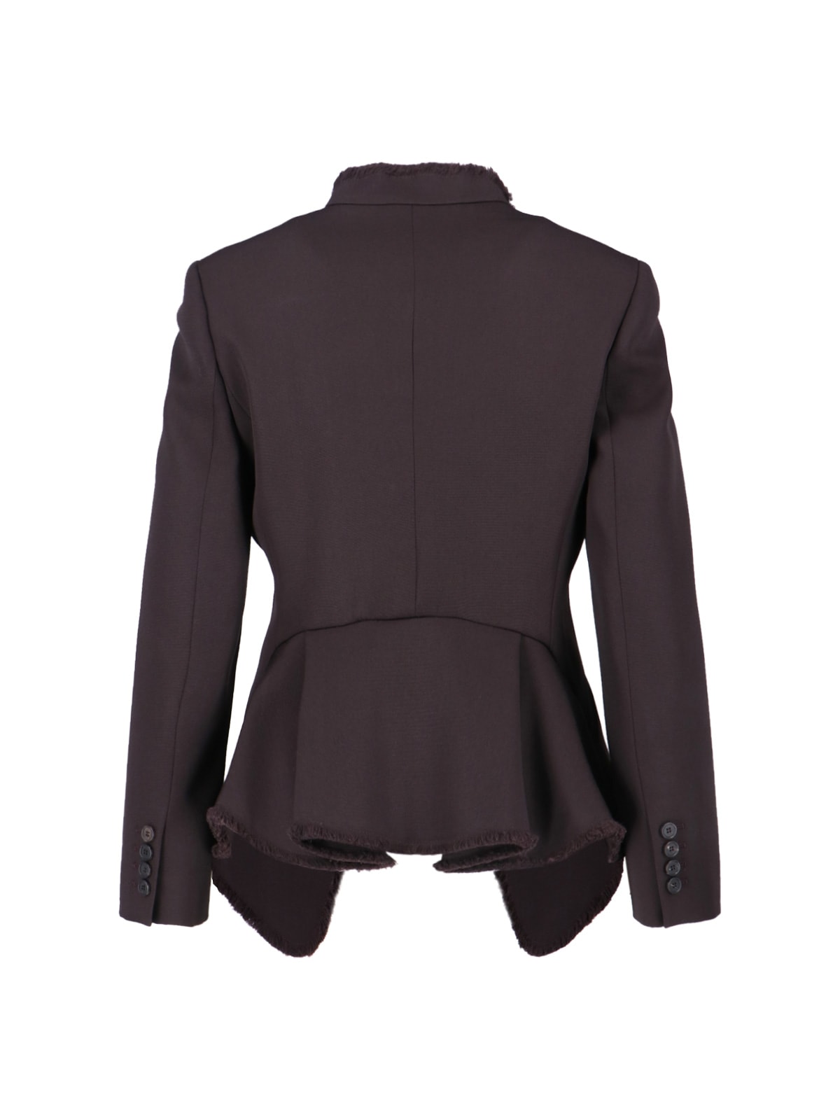 Alexander Mcqueen Wool Blazer In Brown