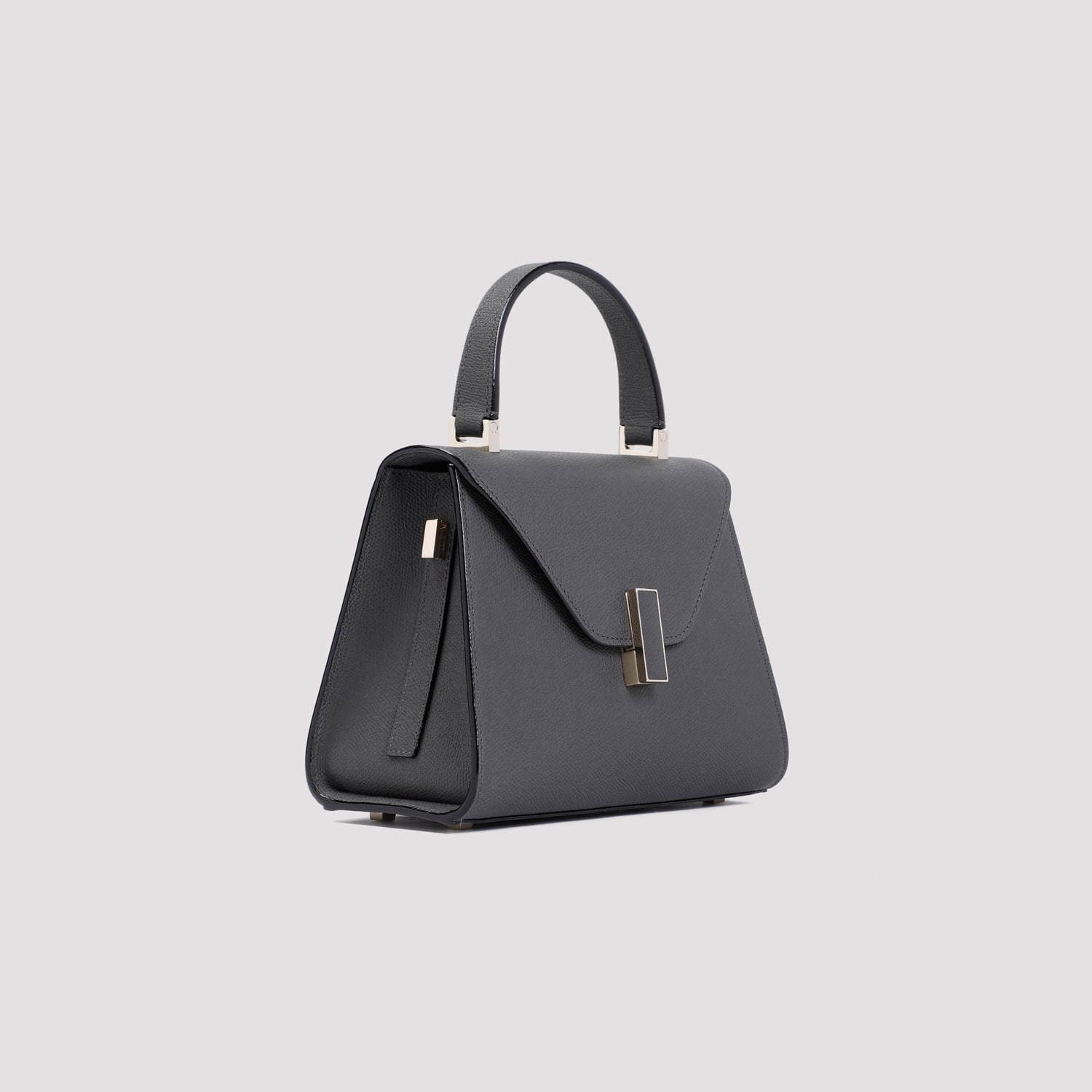 Shop Valextra Iside Top Handle Mini Bag In Gf Fumo Di Londra