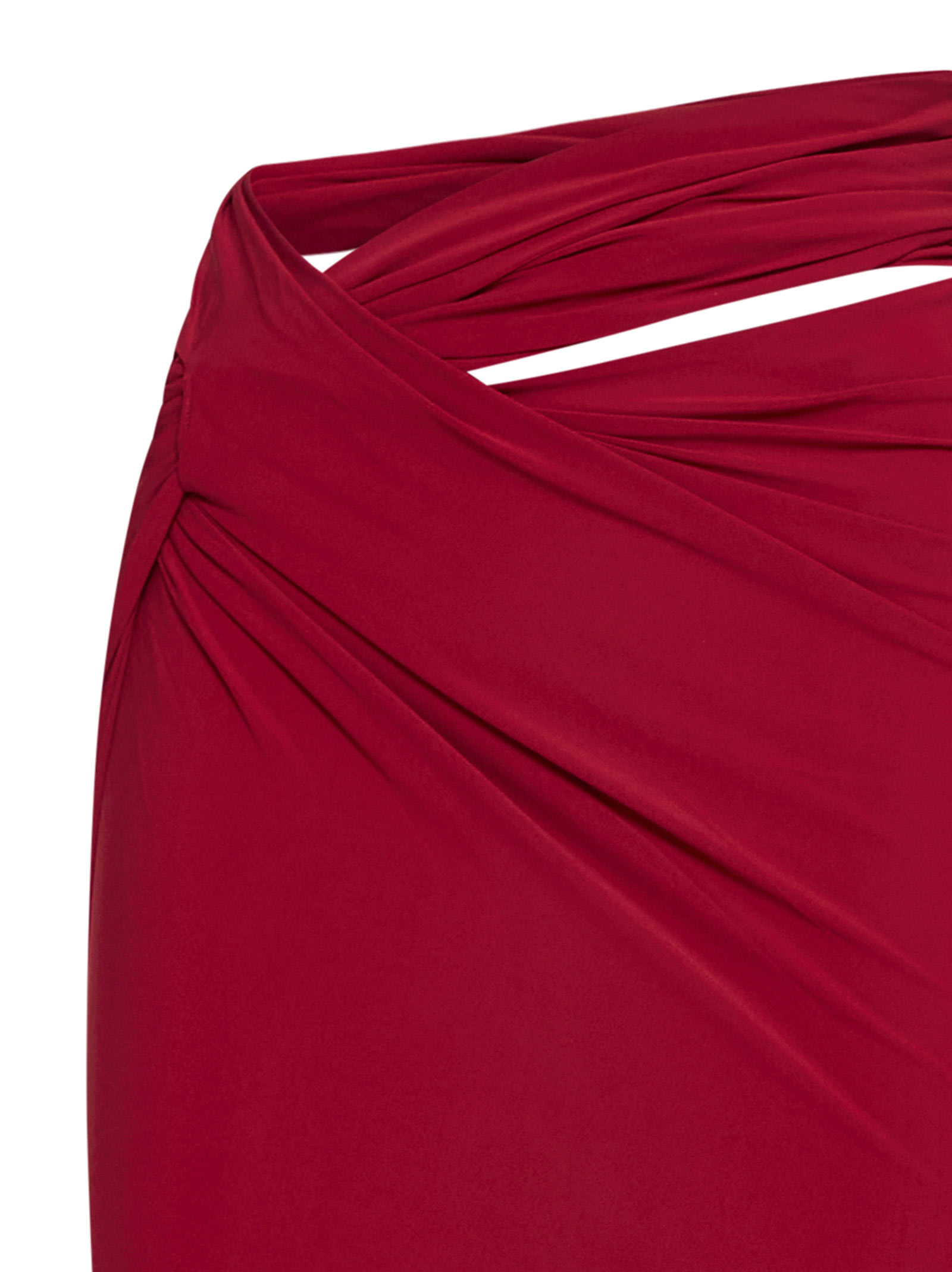 Shop Jacquemus Skirt In Dark Red