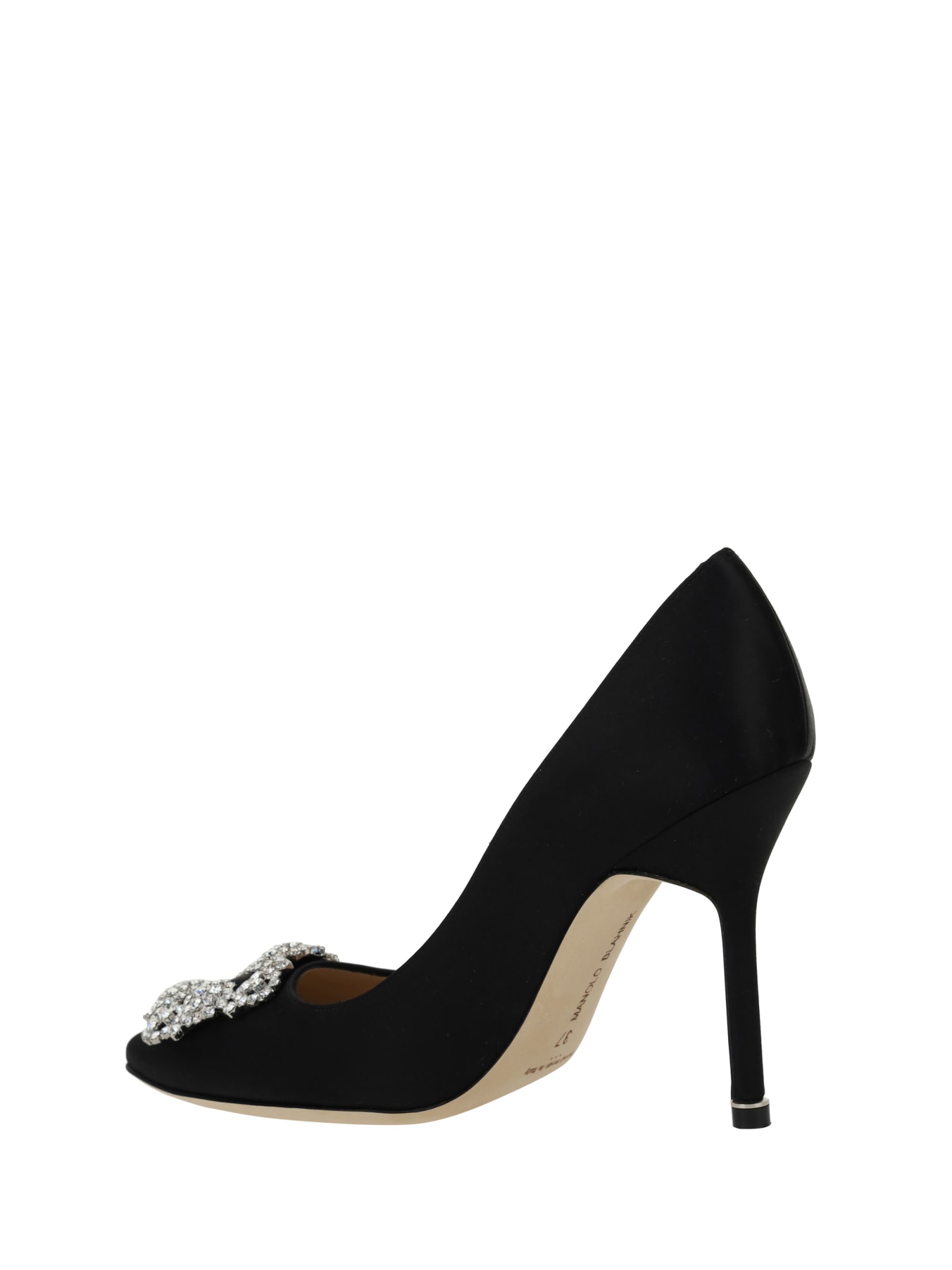 Shop Manolo Blahnik Hangisi Pumps In Blck