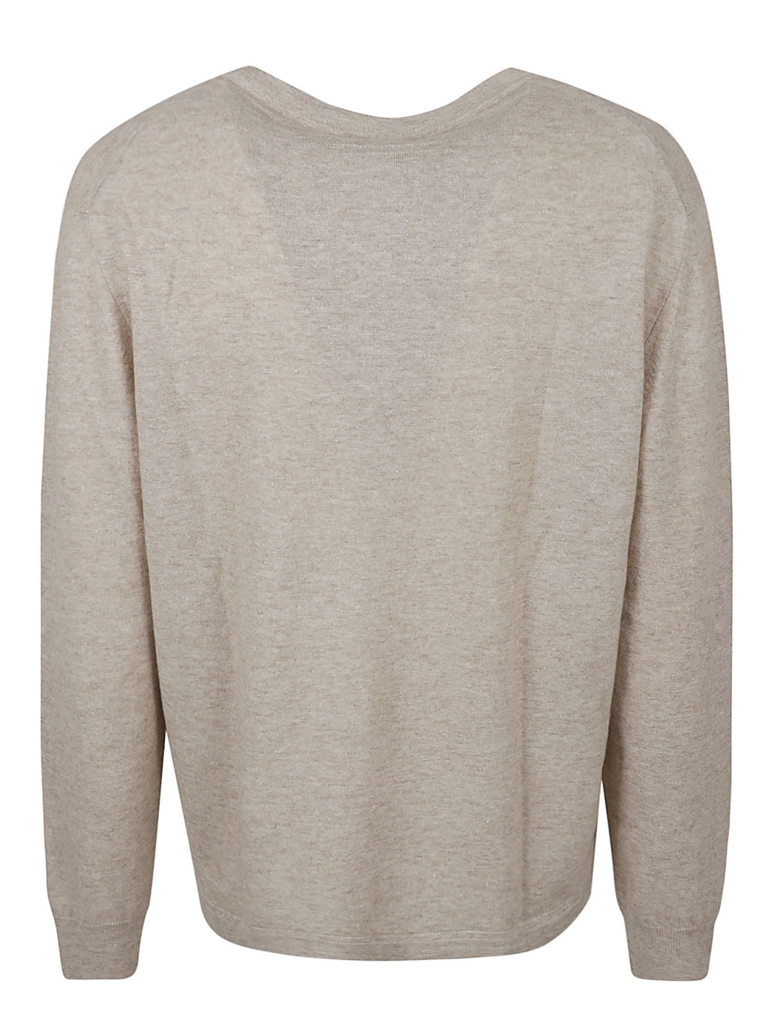 Shop Zegna Oasi Crew Neck Sweater In Beige