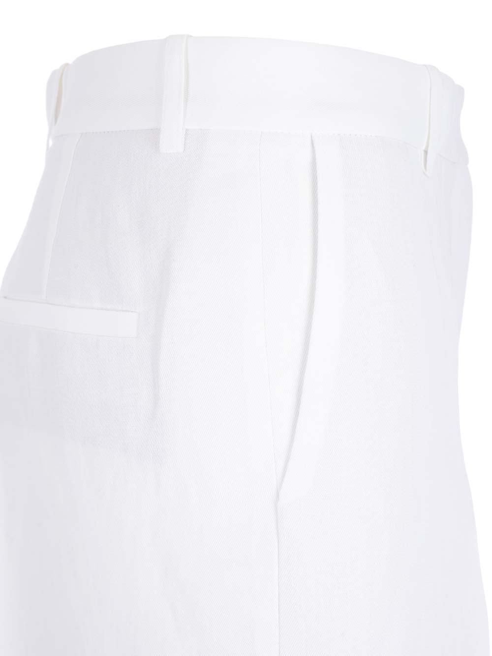 Shop Fabiana Filippi Straight-fit Trousers In White Linen