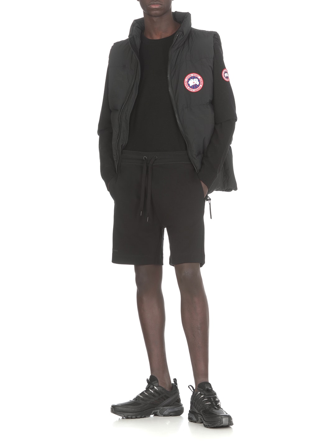 Shop Canada Goose Lawrence Puffer Vest Husky In Black