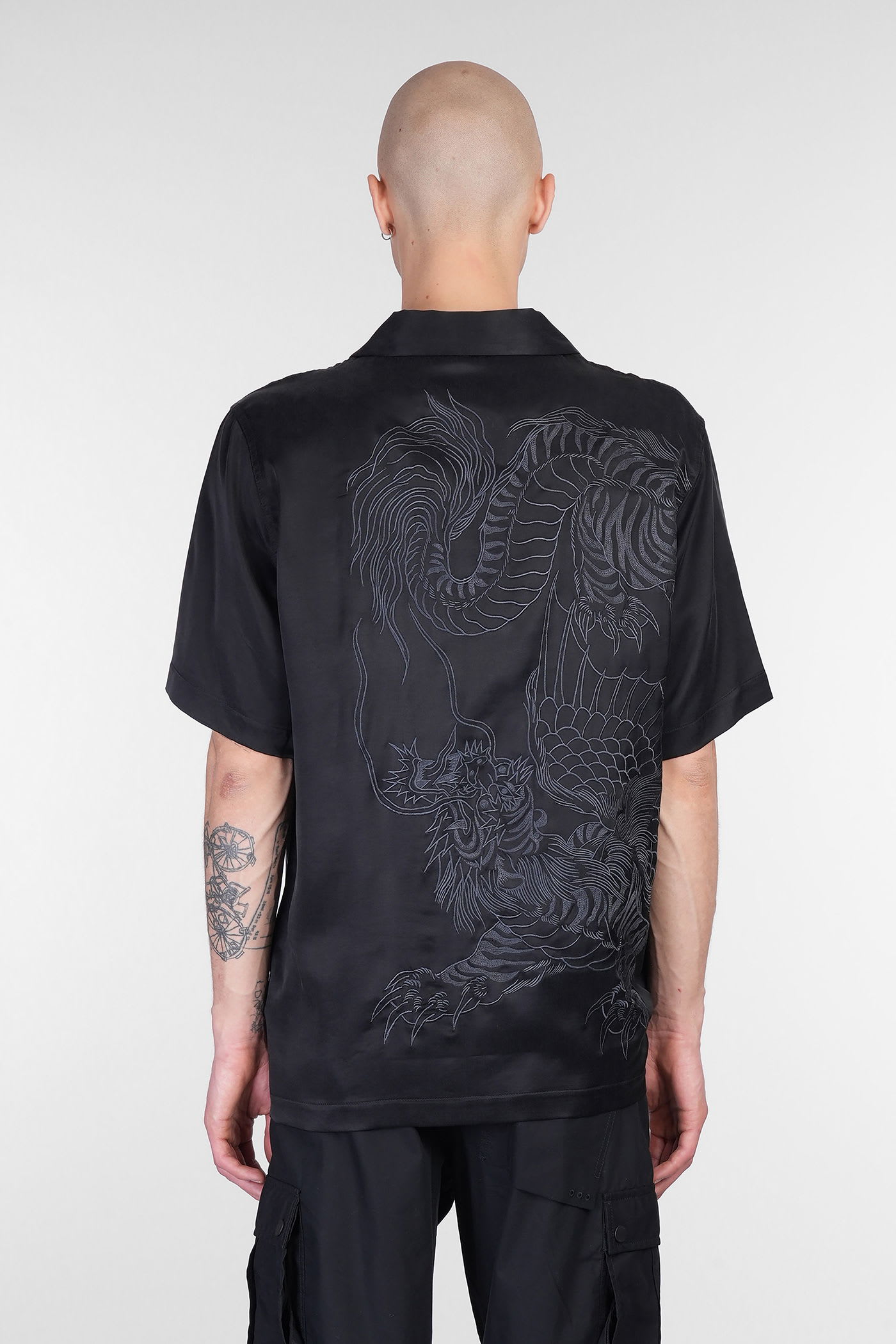 Maharishi Camicia Con Colletto A Campo Tiger Dragon