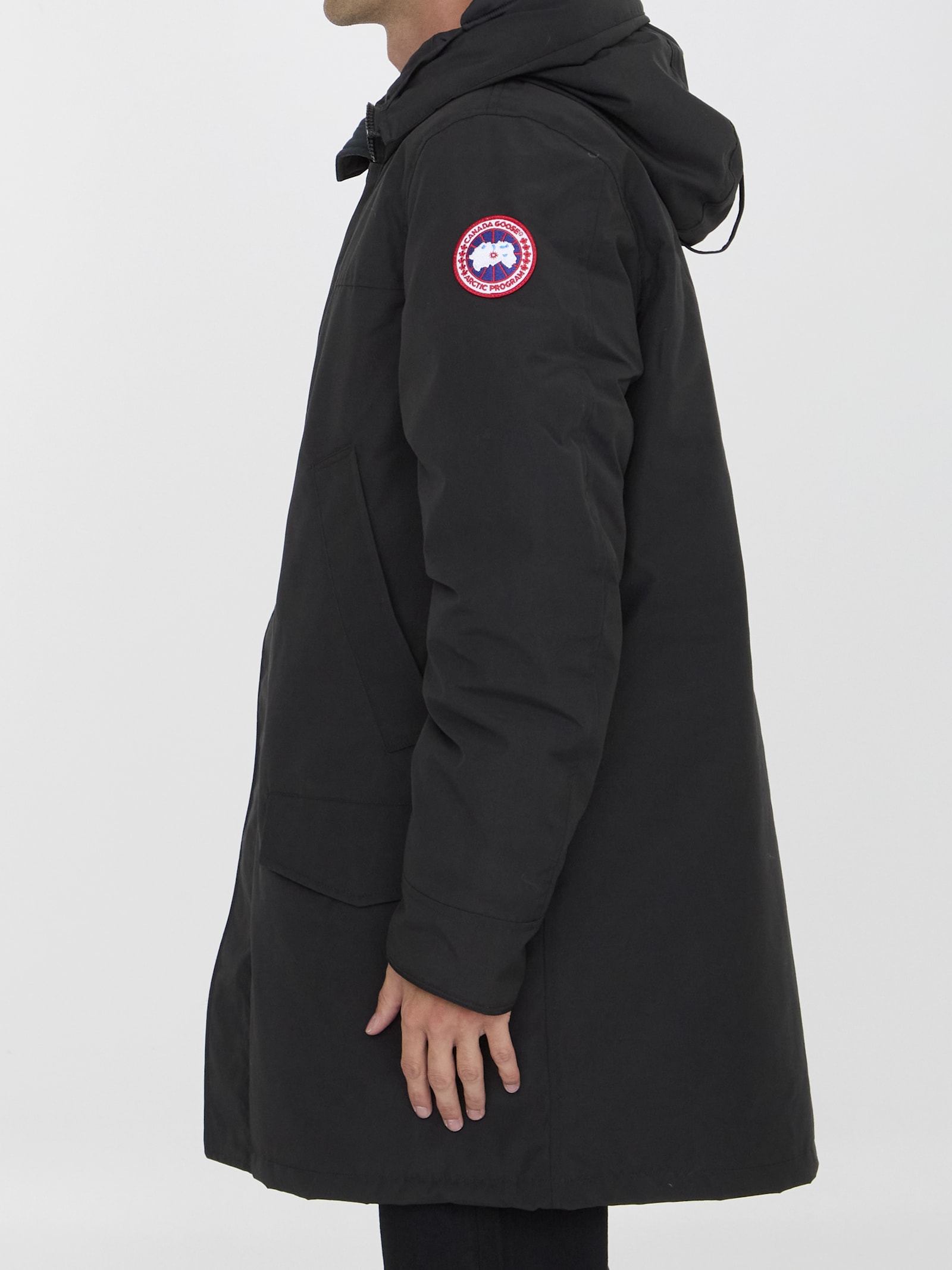 Shop Canada Goose Langford Parka In Black