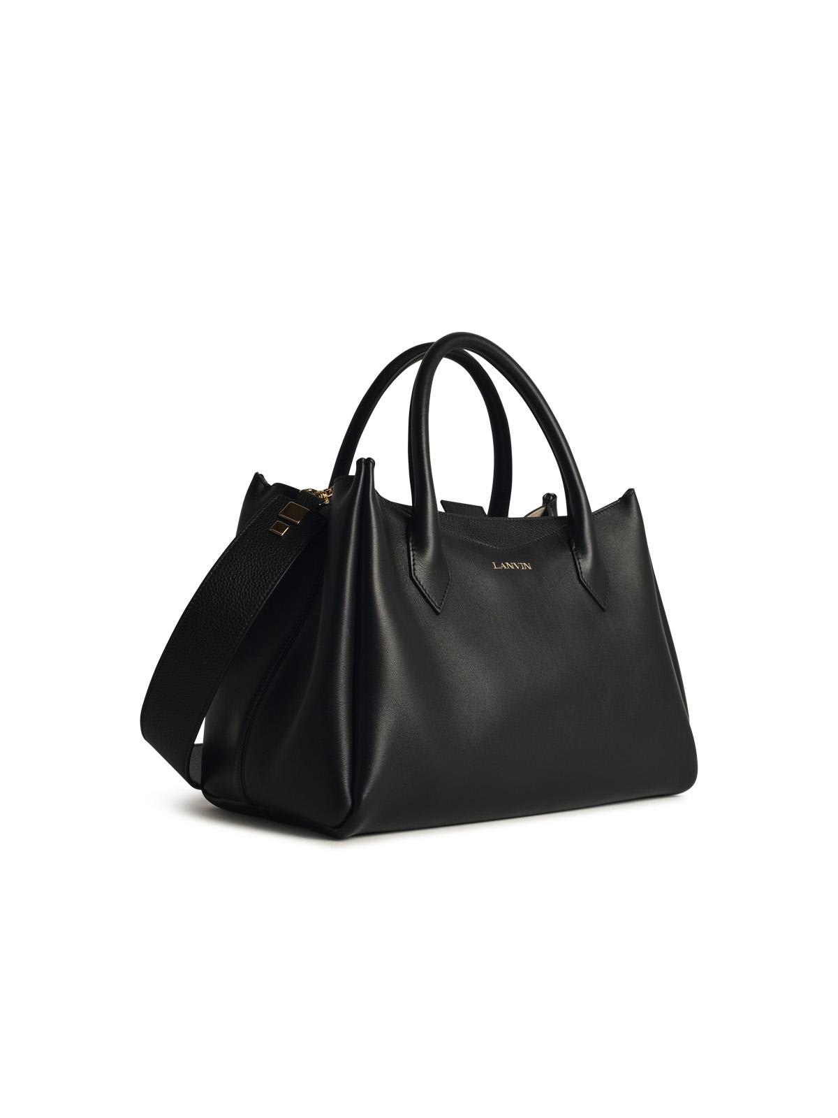 Shop Lanvin Black Leather Bag