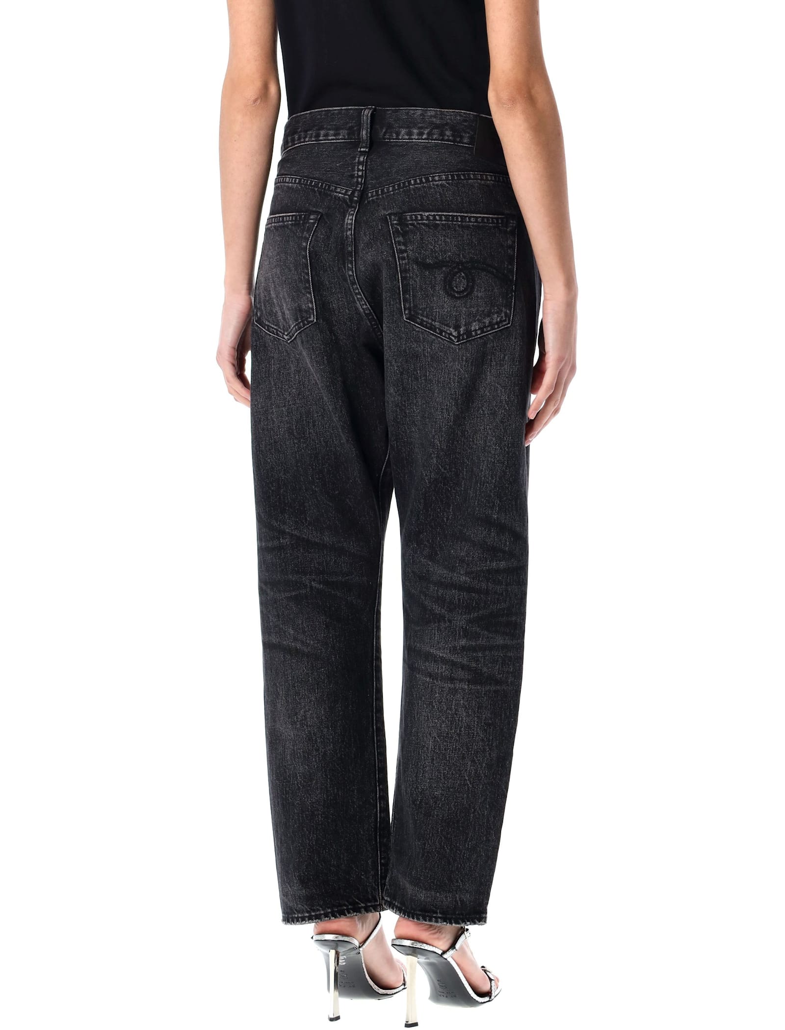 R13 Crossover Five-pocket Jeans In Kessair Black