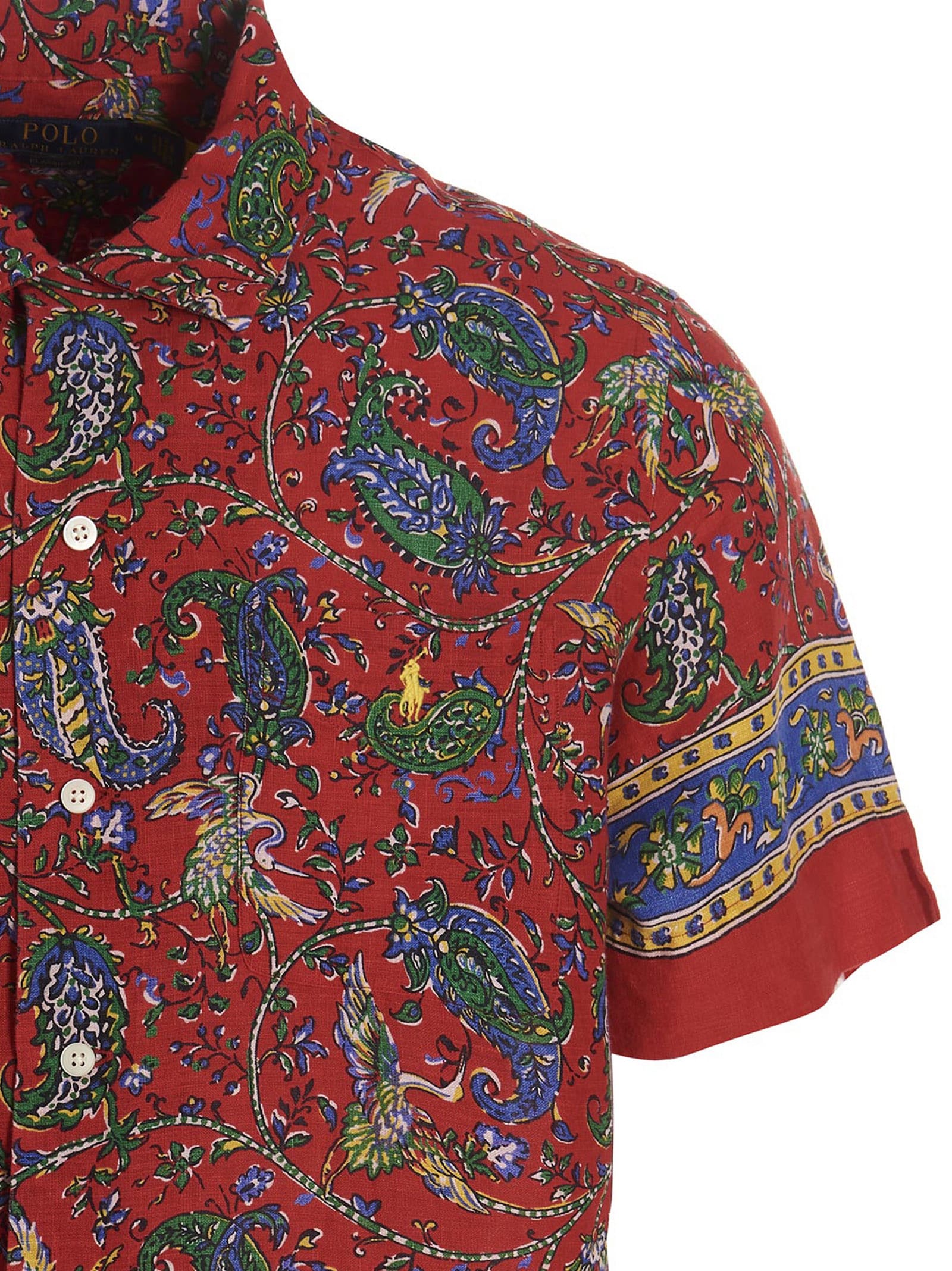 Polo Ralph Lauren Paisley Linen Camp Shirt In Multicolor | ModeSens